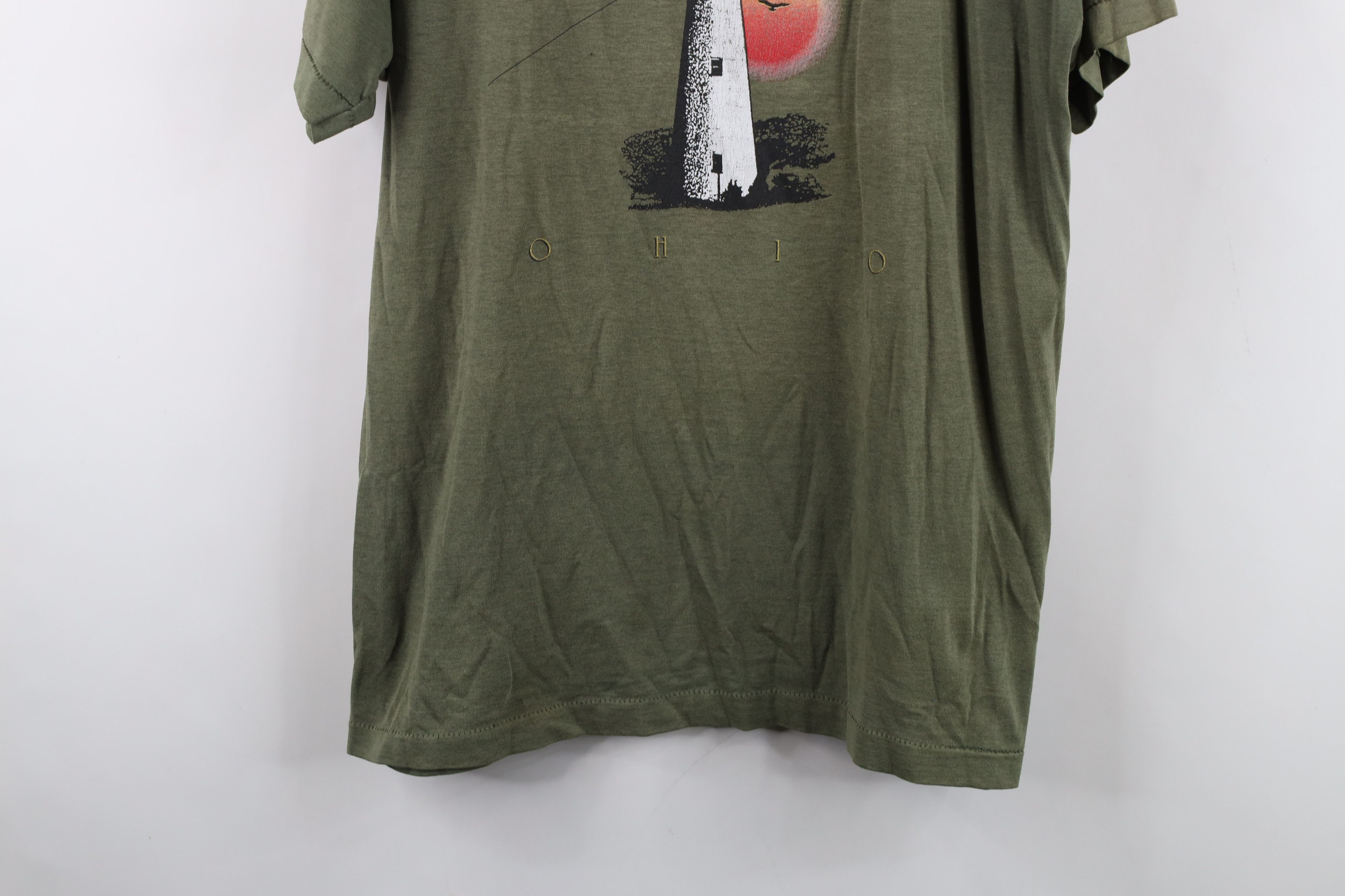 Vintage Vintage 90s Streetwear Place Ohio Lighthouse T-Shirt USA Size US L / EU 52-54 / 3 - 3 Thumbnail