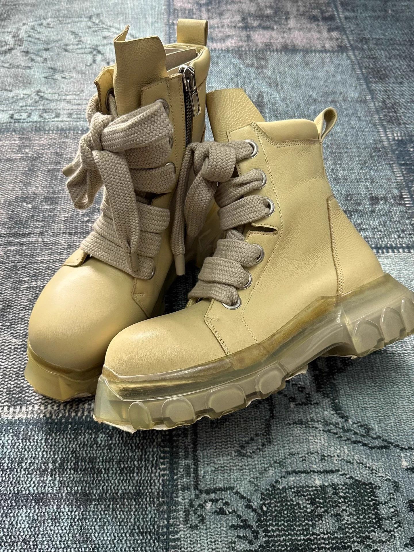 Rick Owens Rick Owens Thick Laces Transparent Octo 40 New Boot Size US 7 / EU 40 - 1 Thumbnail