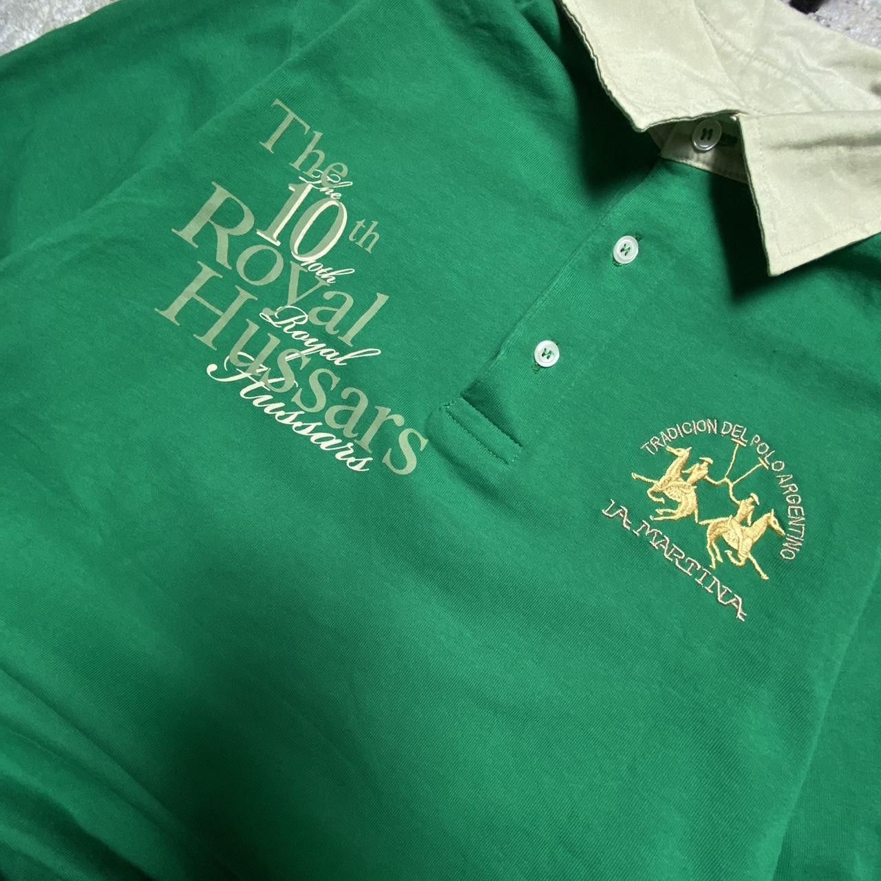 La Martina Vintage La Martina Polo Shirt Green XL Size US XL / EU 56 / 4 - 3 Thumbnail