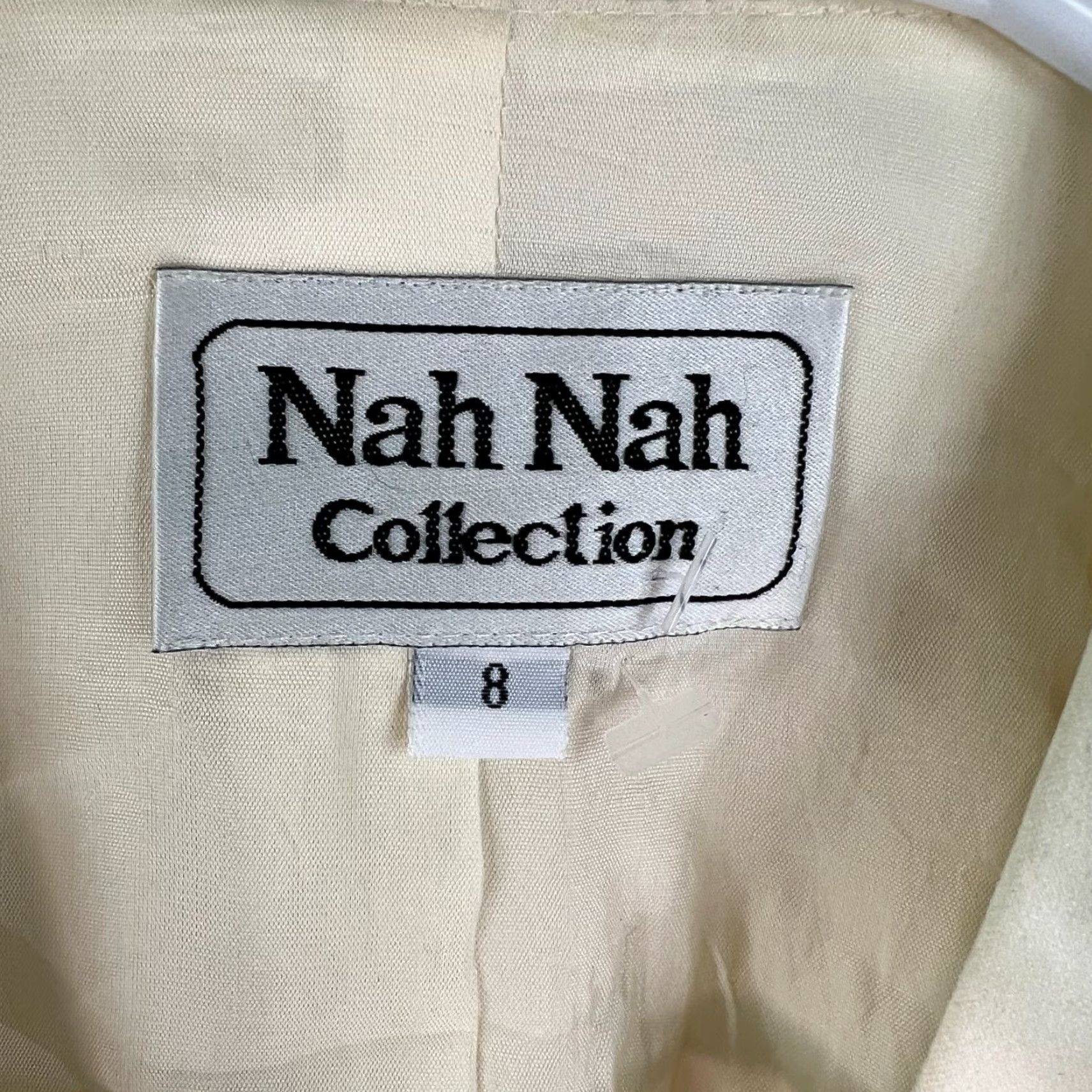 Vintage VINTAGE Nah Nah Ivory Slip Dress Suit with Rope & Pearls Size 8 Women Size M / US 6-8 / IT 42-44 - 4 Thumbnail