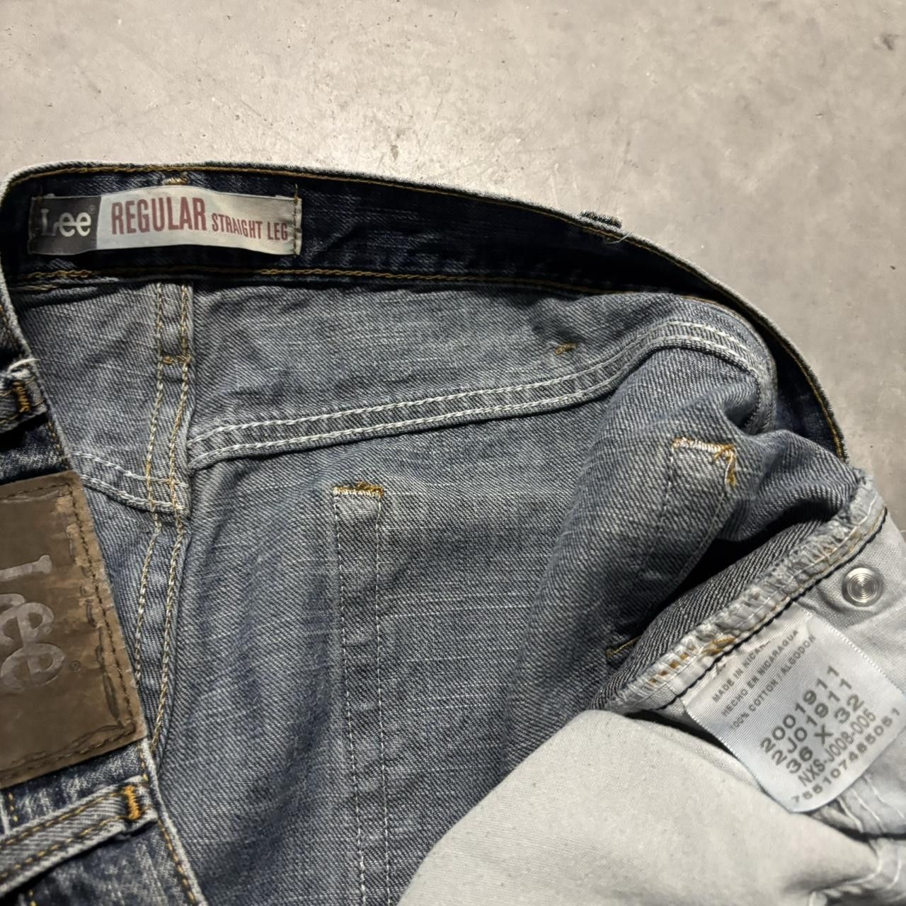 Japanese Brand × Vintage Crazy Vintage Y2K/2000s Grunge Dark Wash Skater Denim Jeans! Size US 36 / EU 52 - 8 Thumbnail