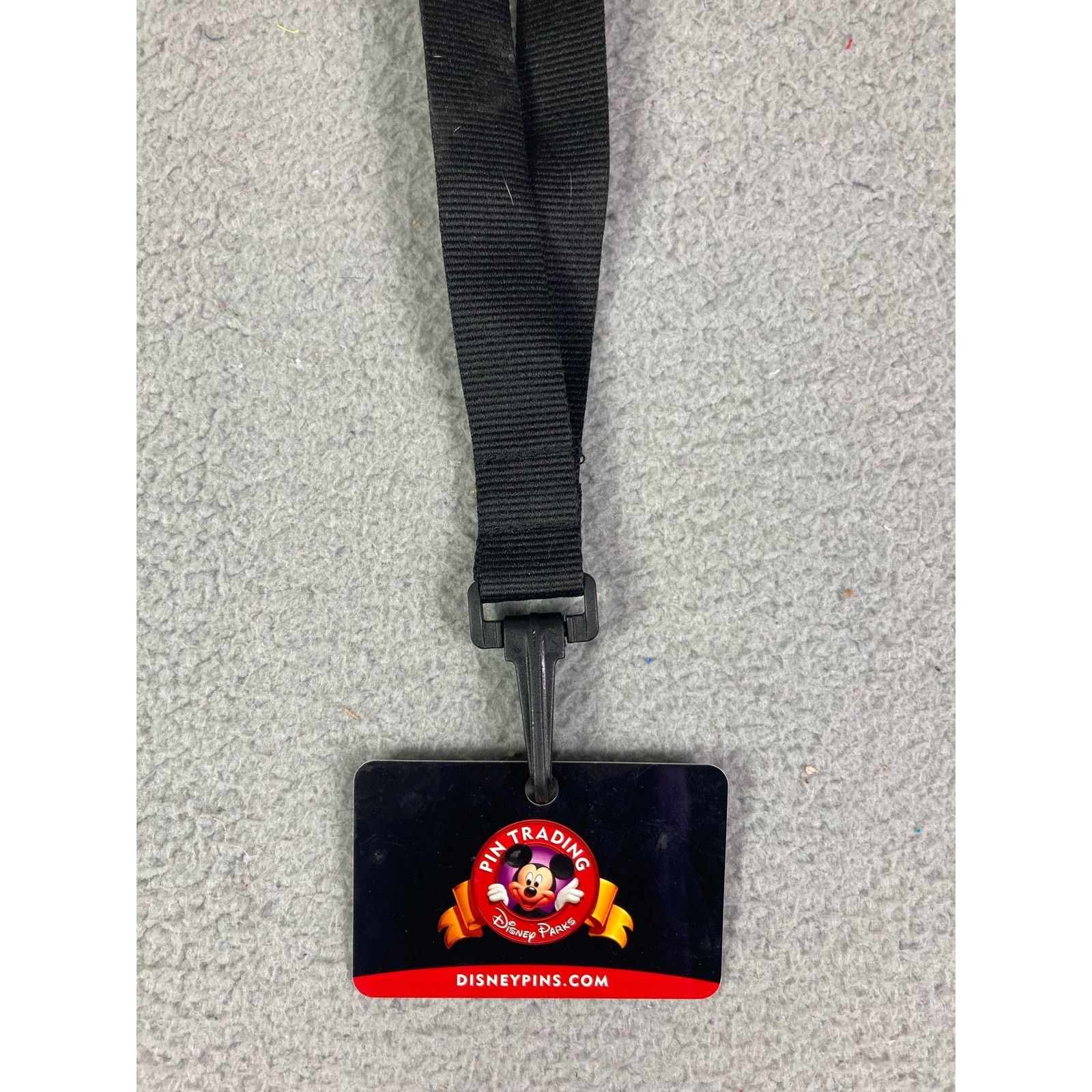 Disney Disney Pin Trading Lanyard Black Vintage Unisex Kids Adults Size ONE SIZE - 1 Thumbnail
