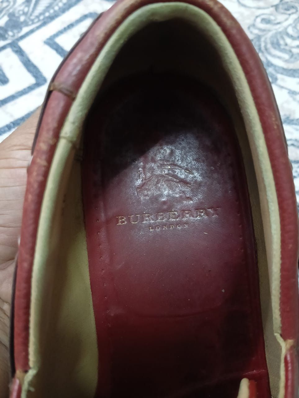 Burberry 🔥Vintage Burberry London Leather Shoes /Sneakers Size US 8.5 / EU 41-42 - 2 Thumbnail