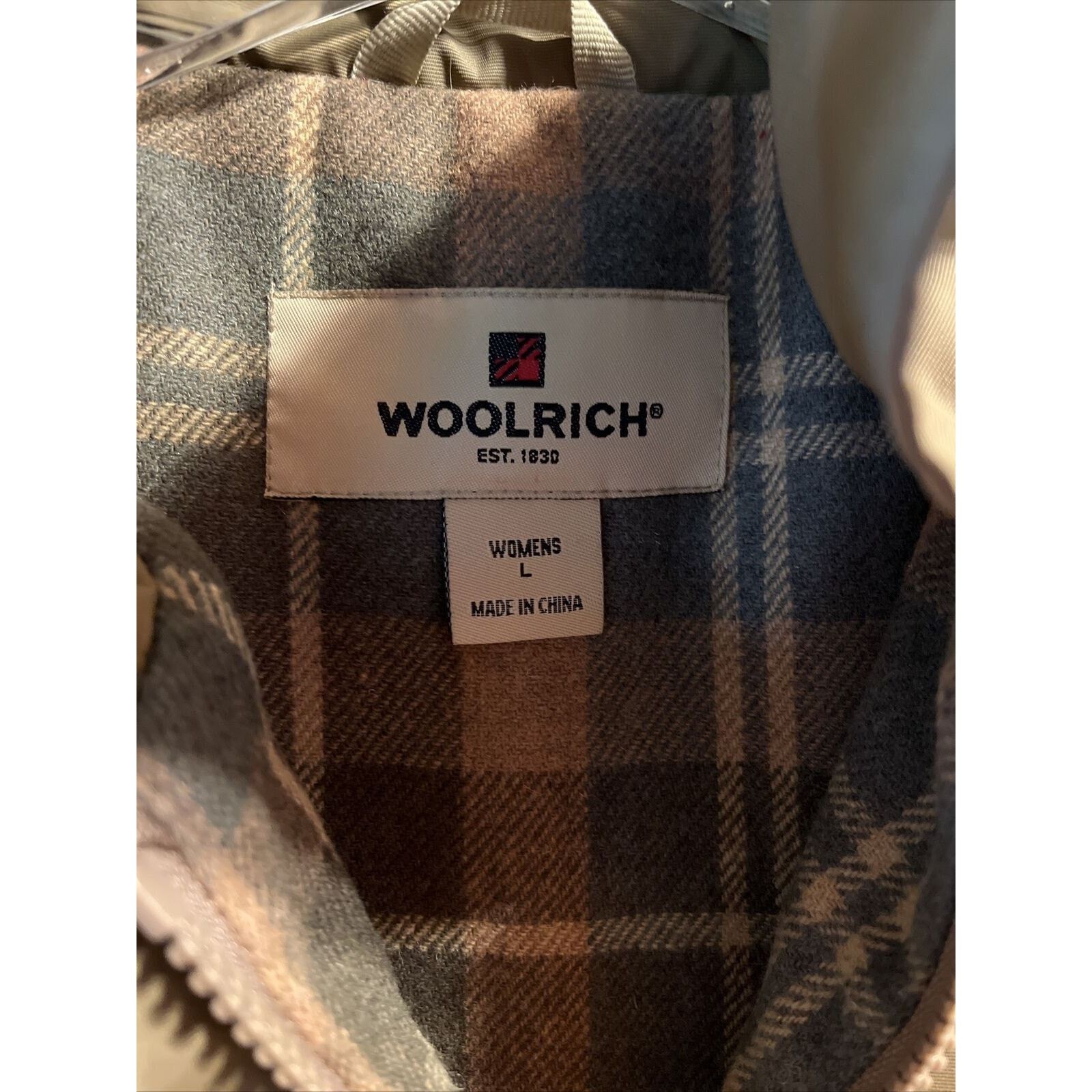 Woolrich Woolen Mills Woolrich Women L Brown Long Sleeve Full Zip Wool Line Jacket Size L / US 10 / IT 46 - 3 Thumbnail