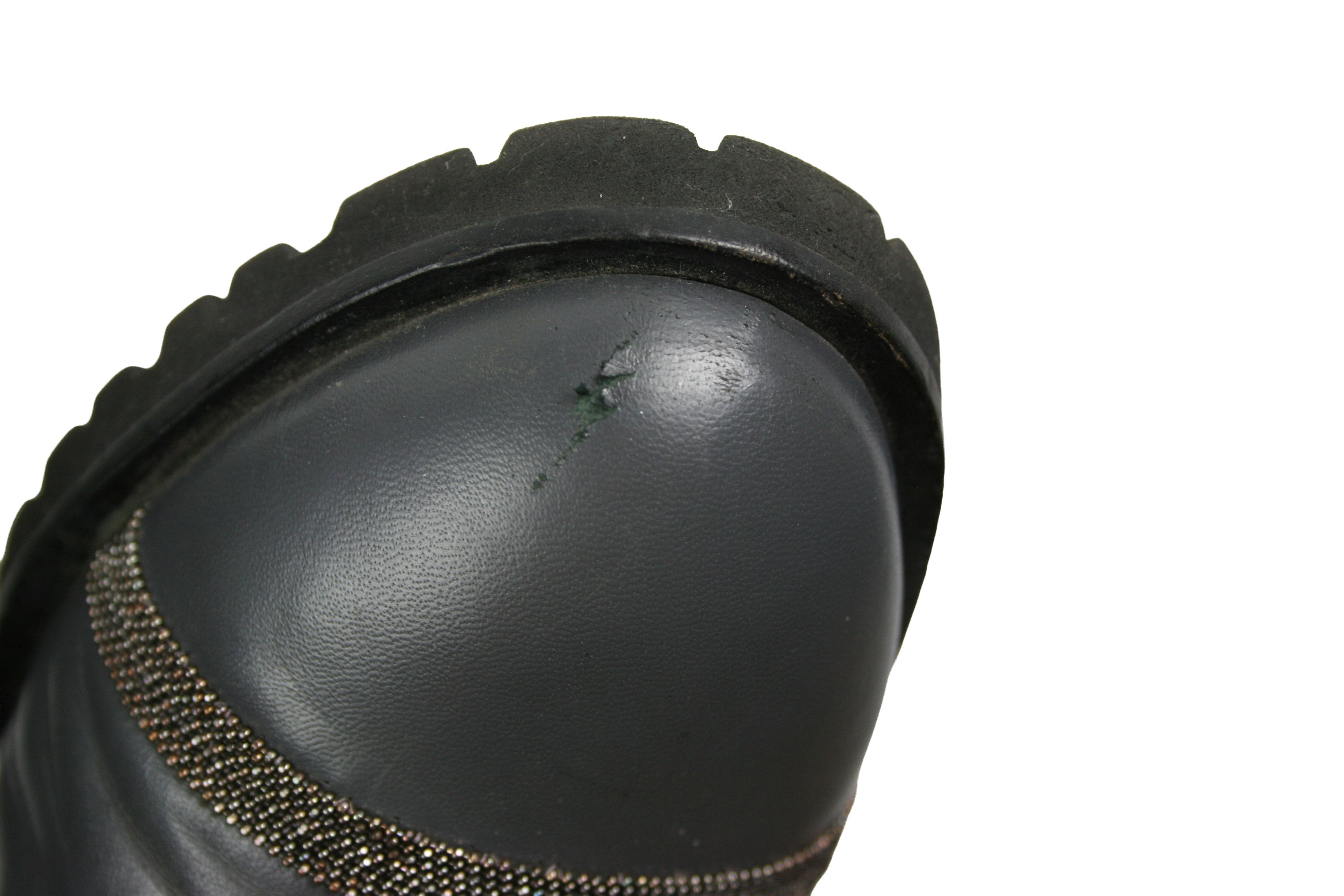 Fabiana Filippi Extra Light Leather Zip Ankle Combat Boots Size US 8 / IT 38 - 7 Thumbnail