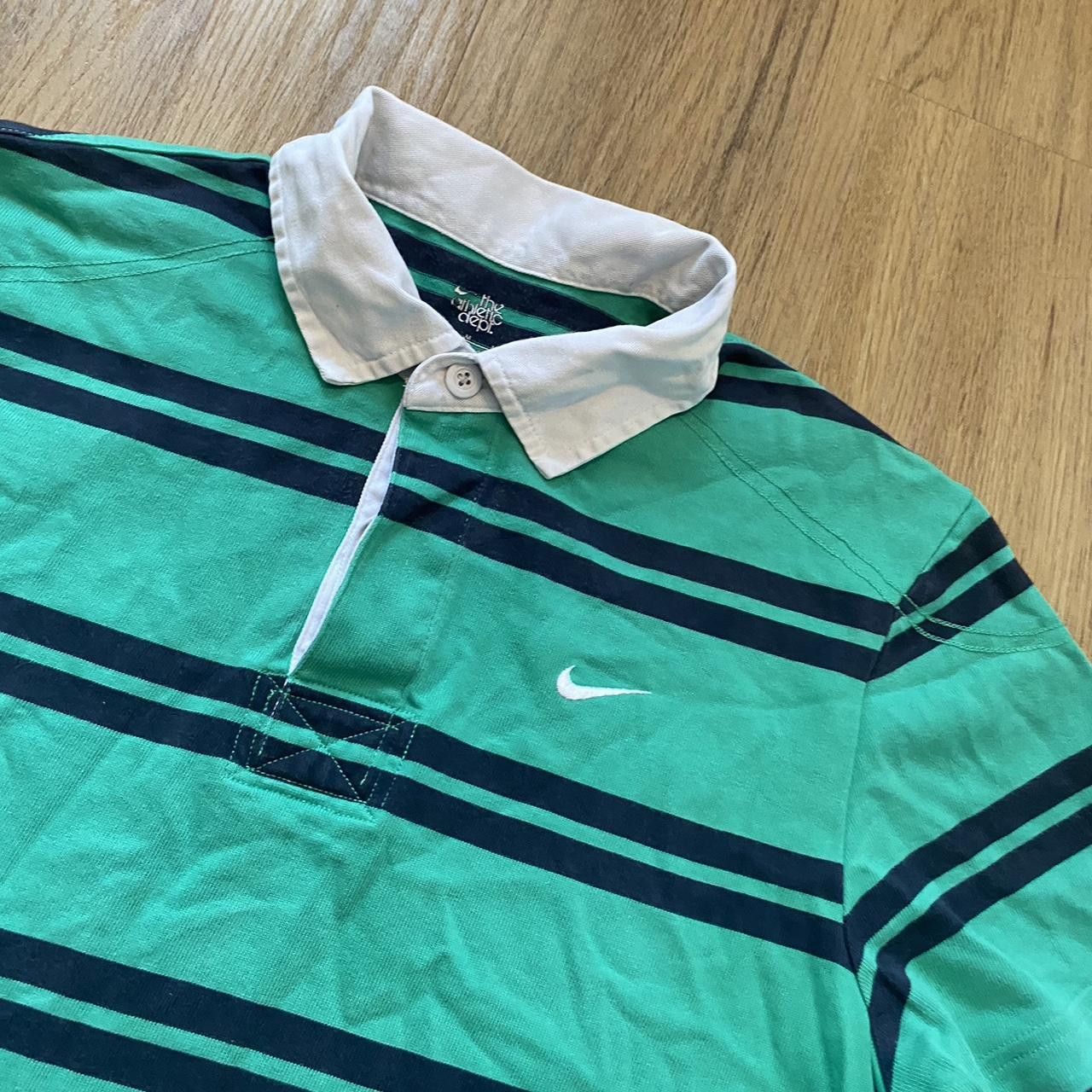 Nike Nike turquoise and black polo shirt y2k 2000s Size US M / EU 48-50 / 2 - 3 Thumbnail