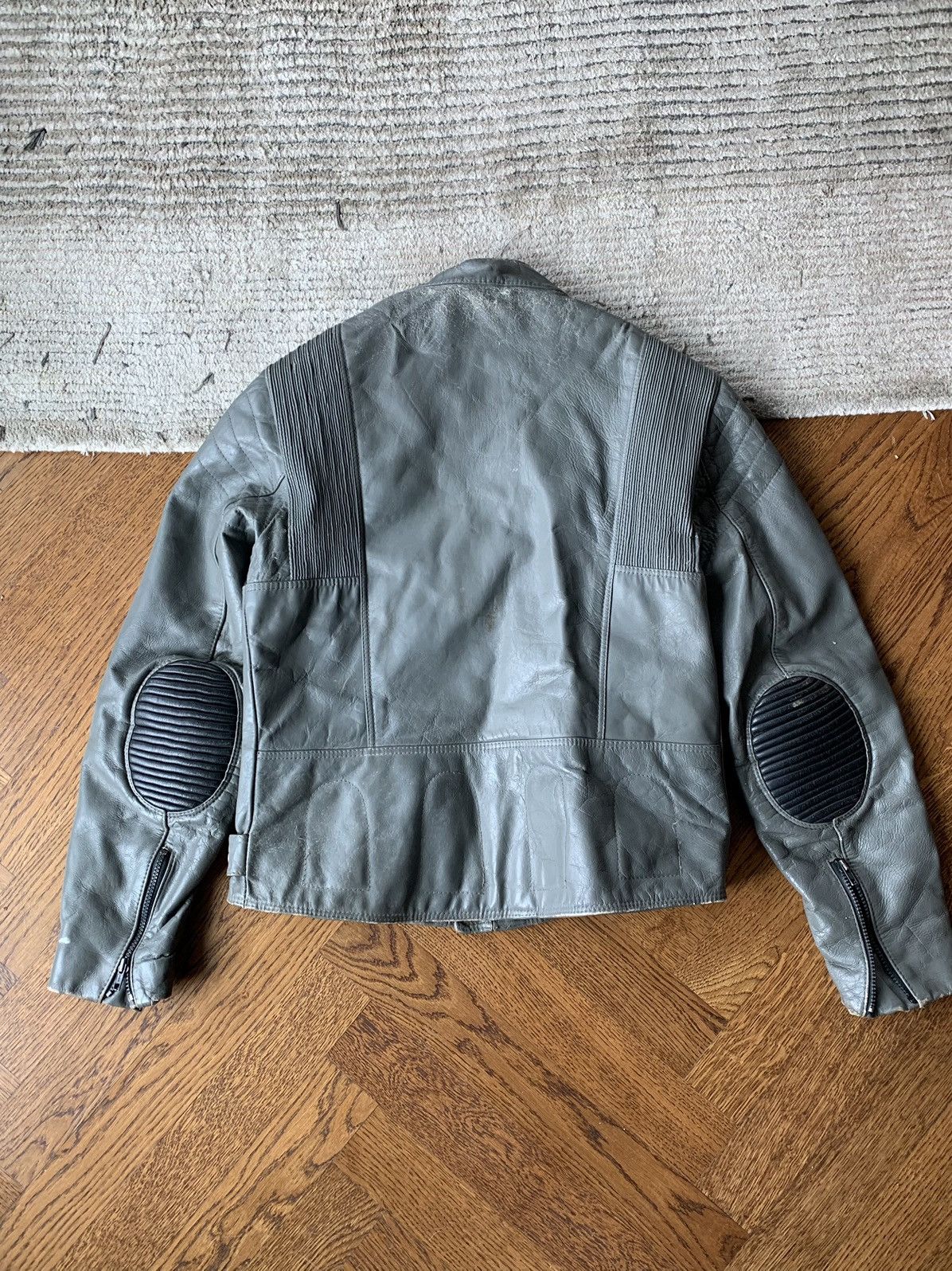 Other × Vintage 80s Bristol Golden Crown Vintage Leather Motorcycle Jacket S Size US M / EU 48-50 / 2 - 3 Thumbnail