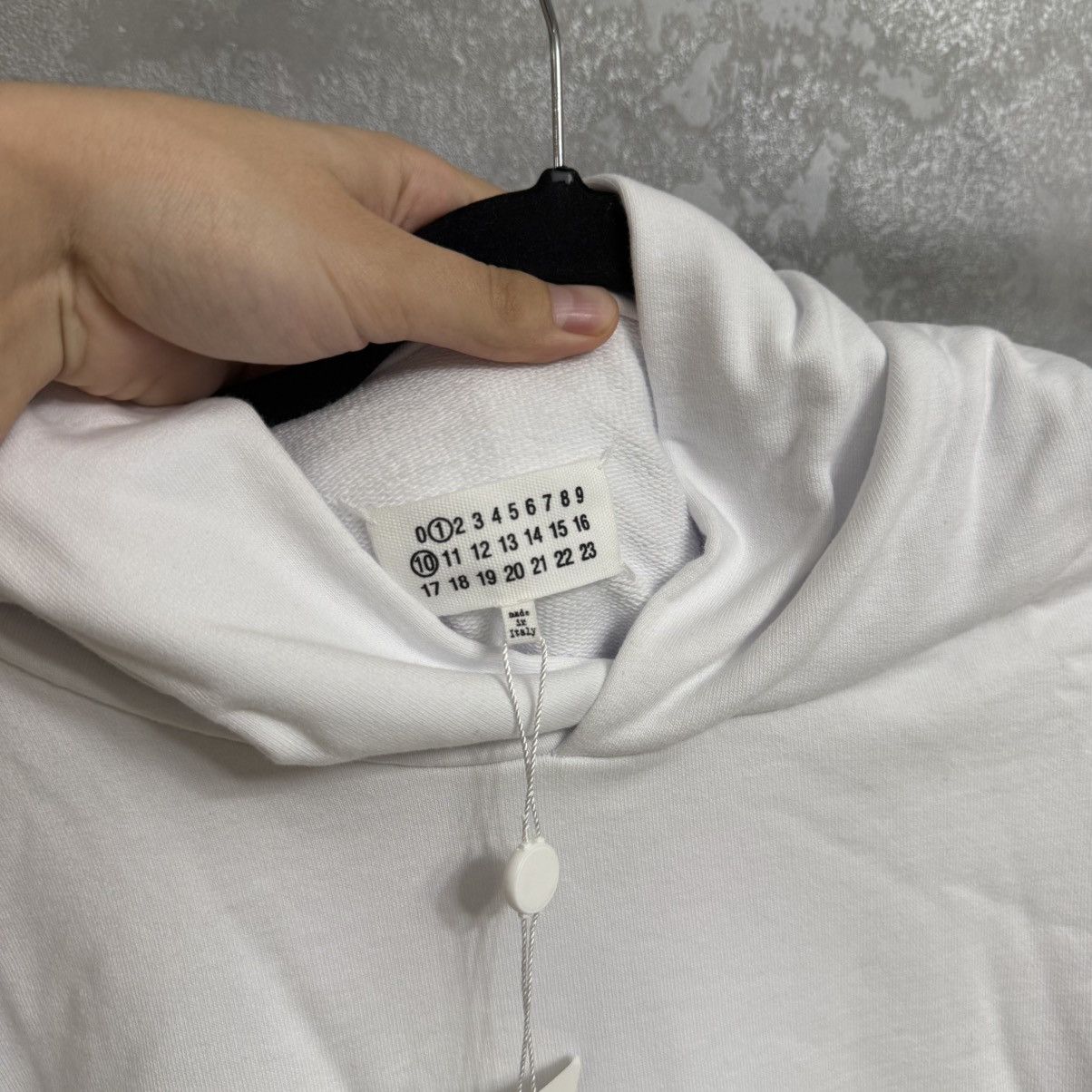 Maison Margiela Maison Margiela White Hoodie Size US XL / EU 56 / 4 - 4 Thumbnail
