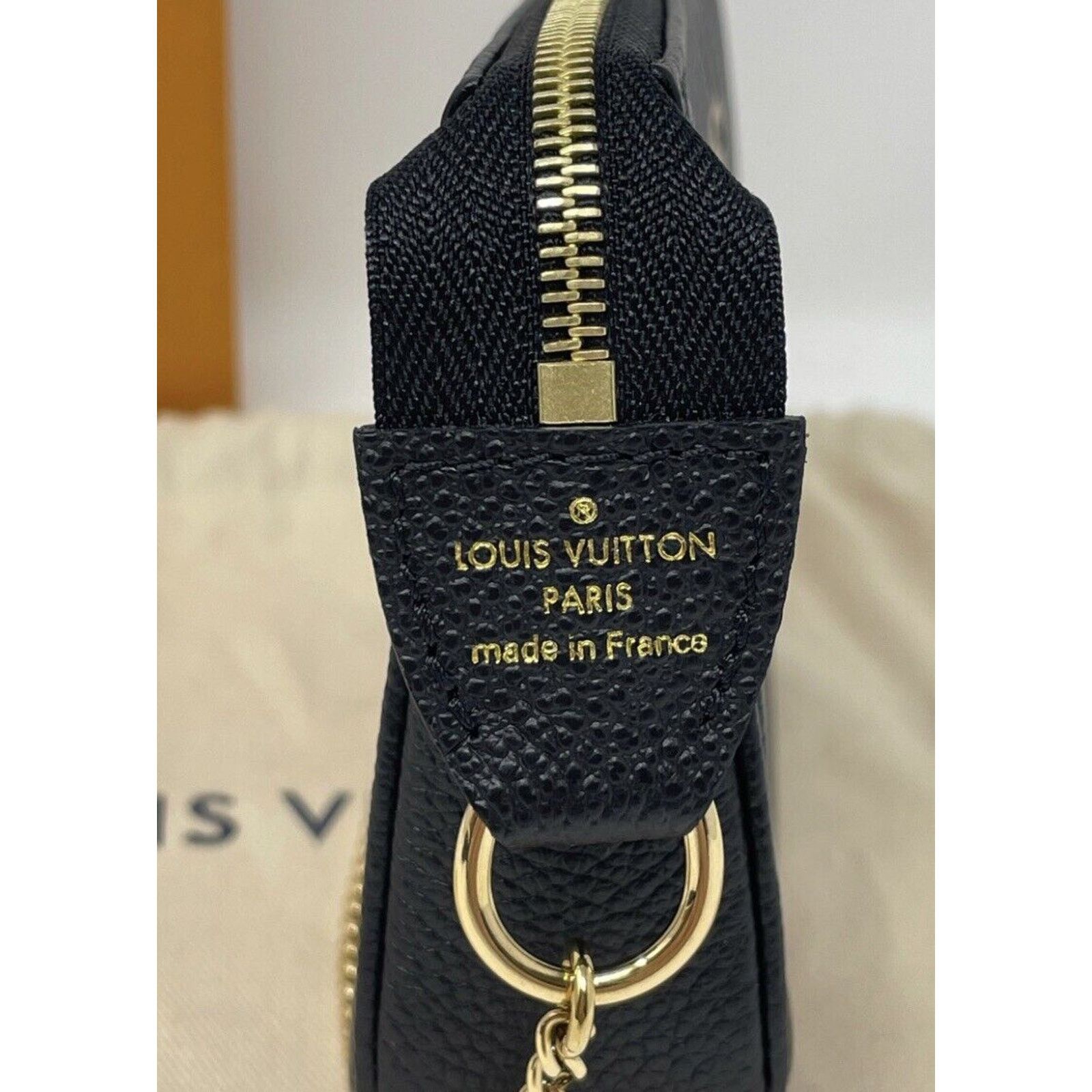Louis Vuitton Mini Pochette Bicolor Monogram Empreinte Accessoires Black Size ONE SIZE - 8 Thumbnail