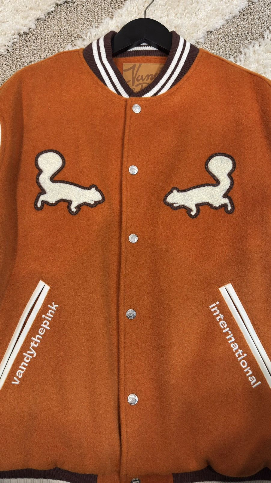 Vandy The Pink Bonsai Orange Varsity Jacket Size US XL / EU 56 / 4 - 5 Thumbnail