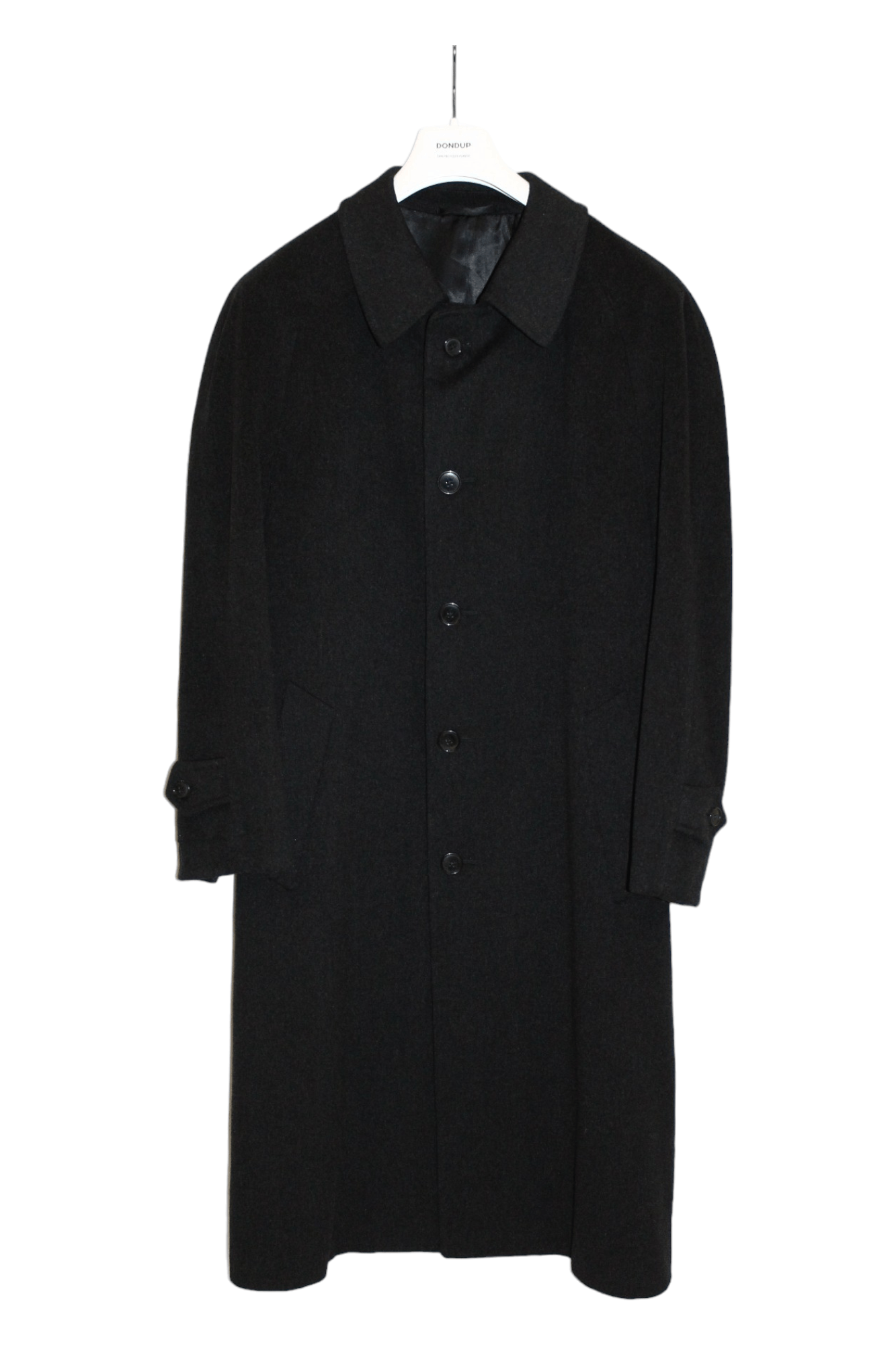 image of Antwrp x Individual Designer Paul Dierckx Antwerpen X Loro Piana Virgin Wool Overcoat in Dark Grey 