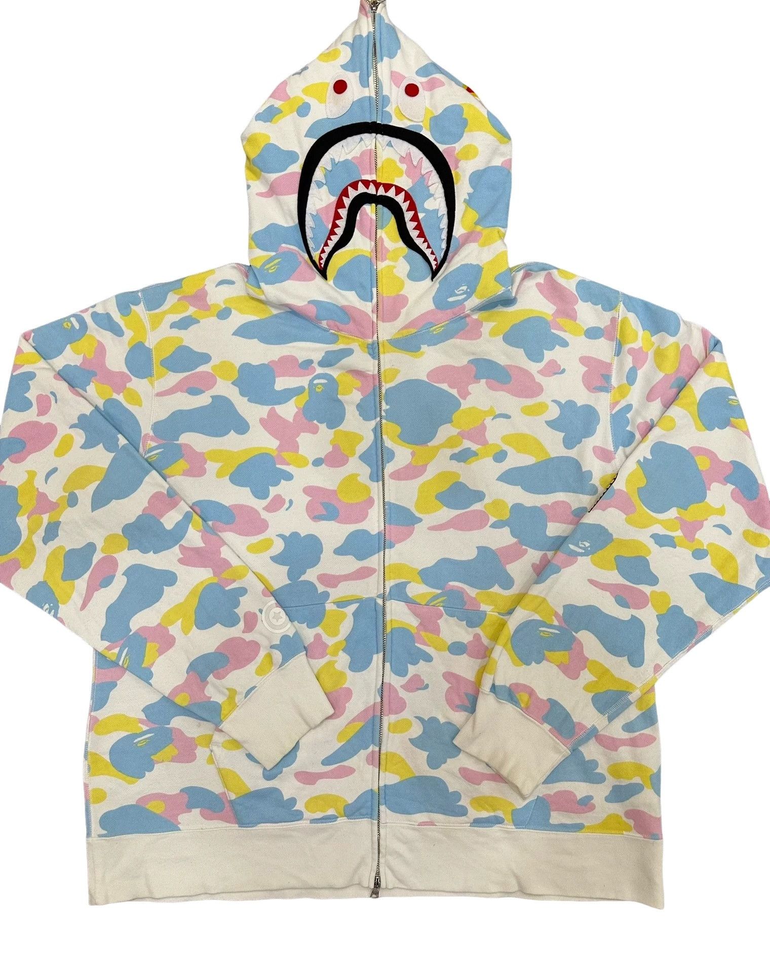 Bape BAPE Candy Camo Shark Hoodie 3XL Size US XXL / EU 58 / 5 - 1 Thumbnail