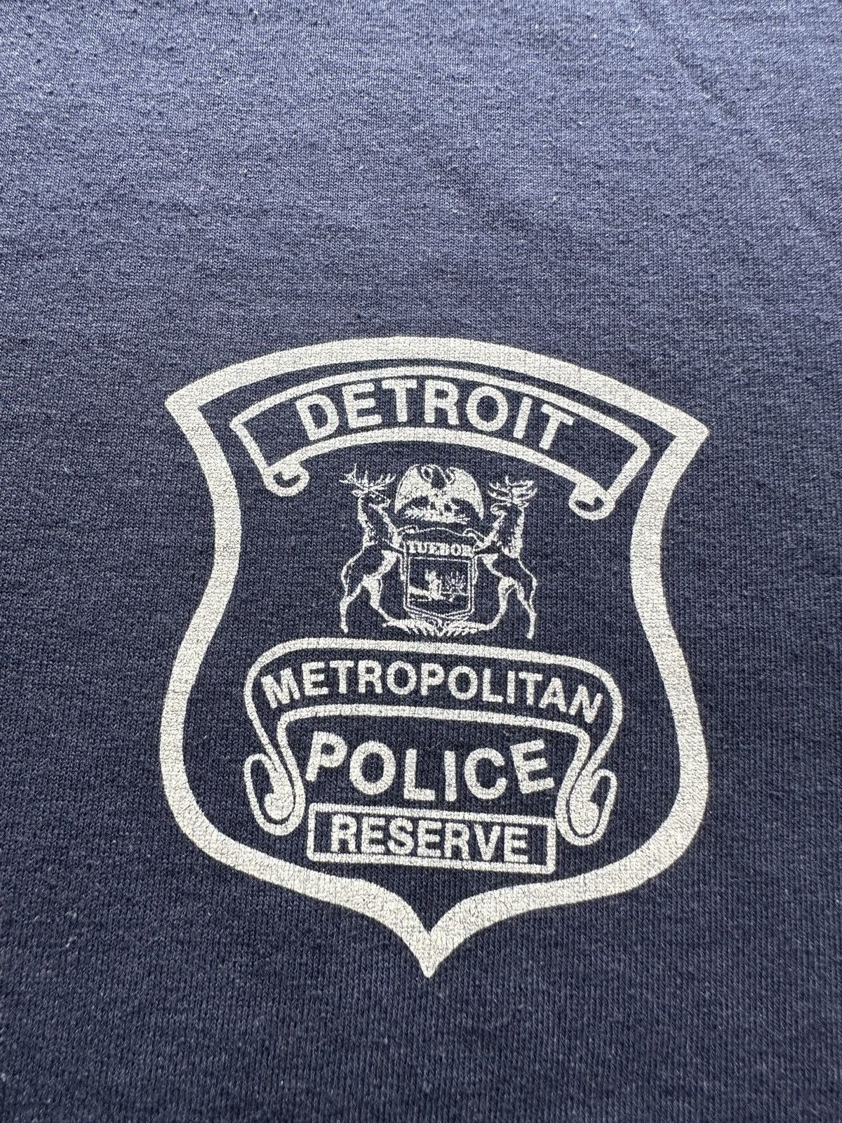 Vintage Vintage 80s Detroit Police Graphic Tee Size US L / EU 52-54 / 3 - 4 Thumbnail