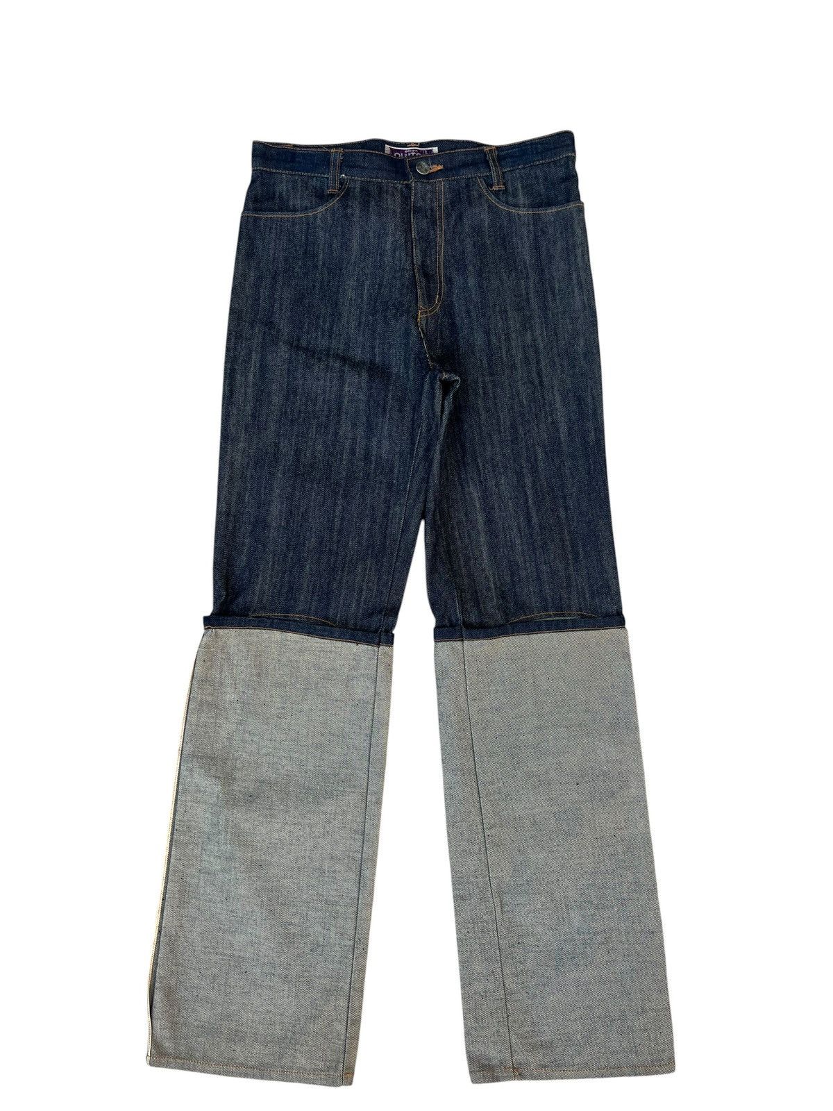 Vintage CLUTCH Japan Folded Leg Redline Selvedge Denim Size US 30 / EU 46 - 1 Thumbnail