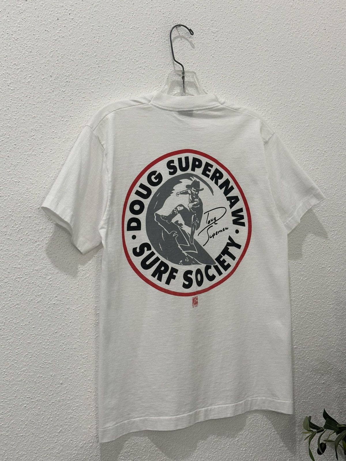 Country Road Vtg 90s Doug Supernaw Surf Society 1993 Autographed Tshirt Size US M / EU 48-50 / 2 - 8 Thumbnail