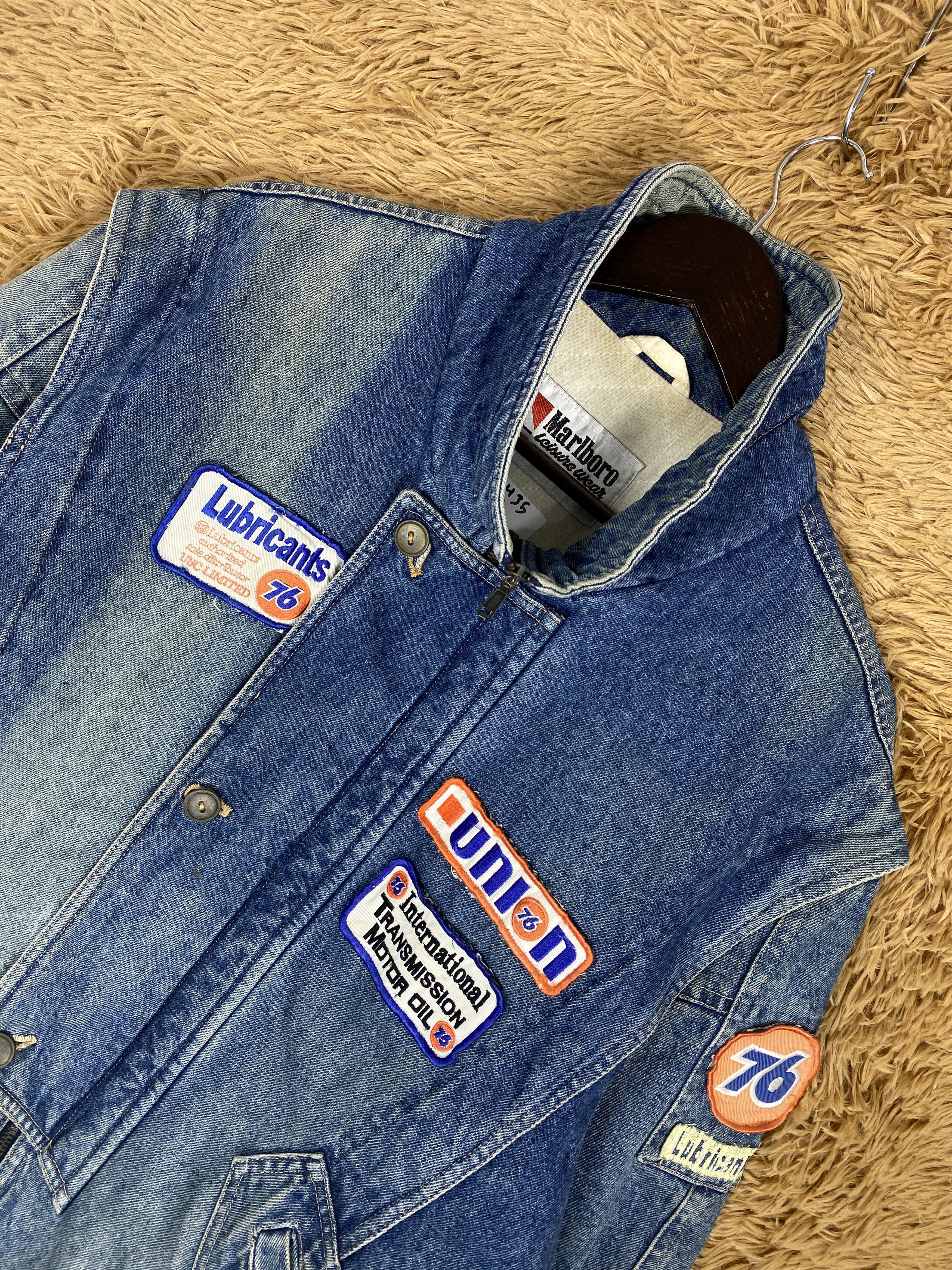 Marlboro Vintage Marlboro Distress Faded Denim Jacket PJ2435 Size US M / EU 48-50 / 2 - 2 Thumbnail