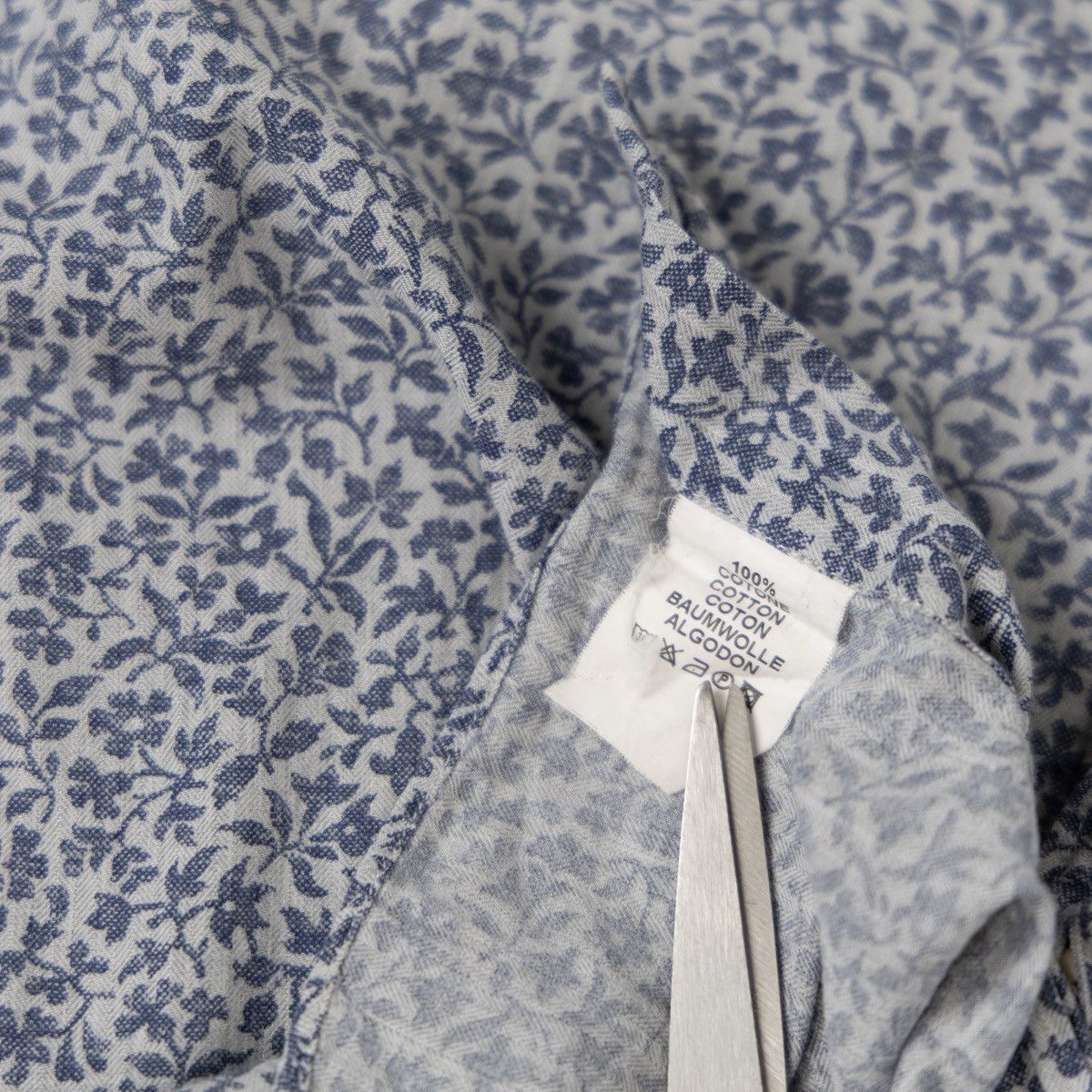 Other Xacus Men Blue Floral Shirt Tailor Fit Button Up Long Sleeve Size US XL / EU 56 / 4 - 7 Thumbnail