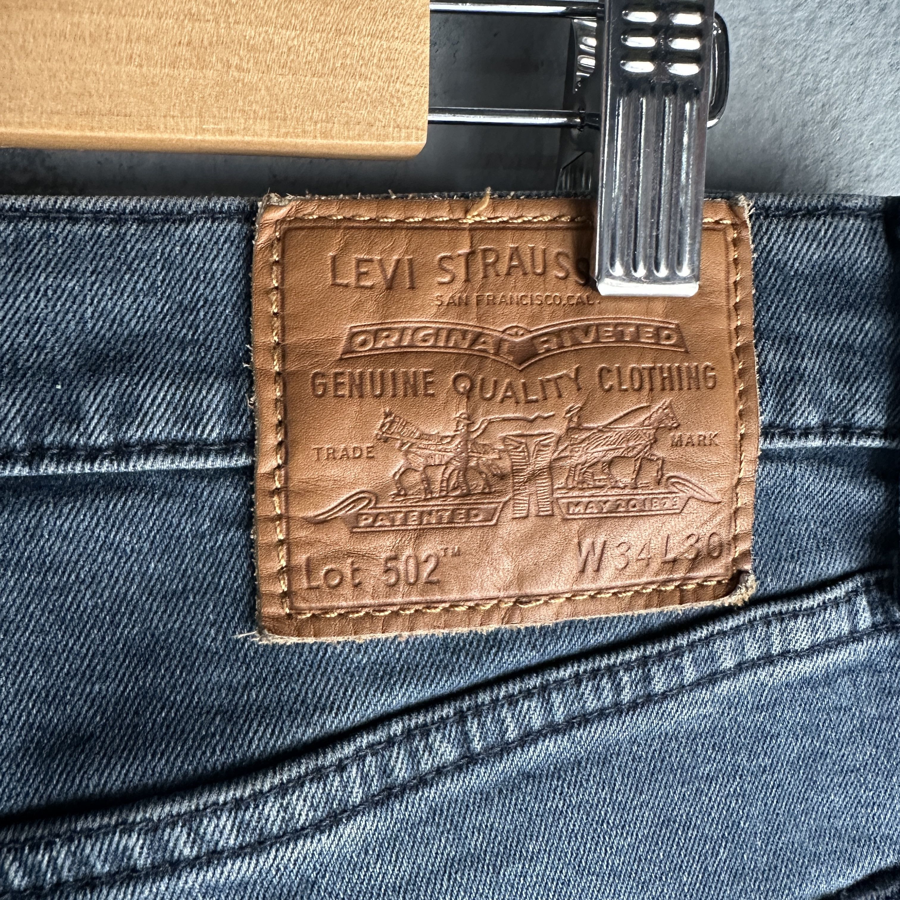 Levi's Levi's 502 Premium Jeans Taper Fit Stretch Denim Big E Size US 34 / EU 50 - 8 Thumbnail