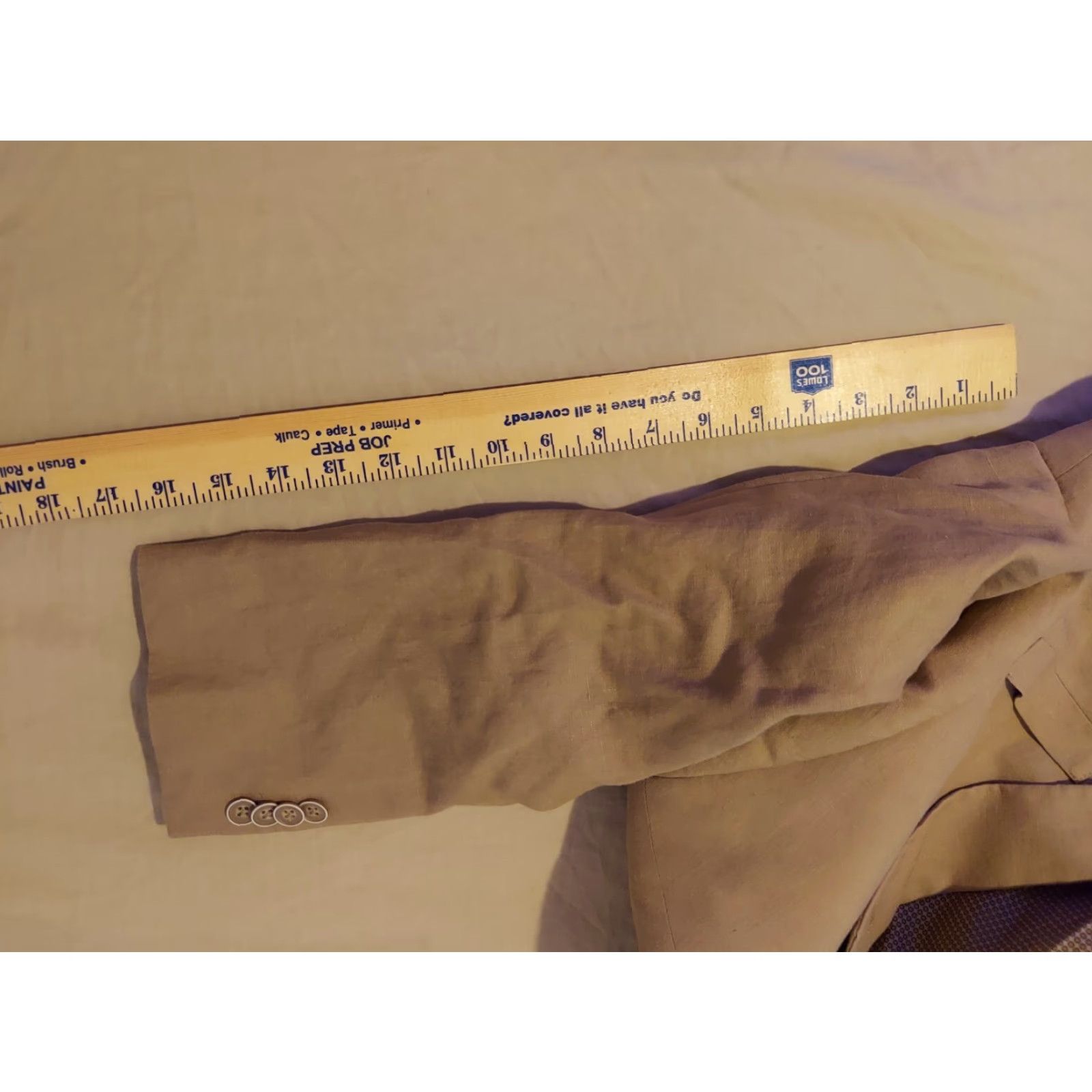 Tommy Hilfiger Tommy Hilfiger Linen Blazer 42R Mens Khaki Size 42R - 6 Thumbnail