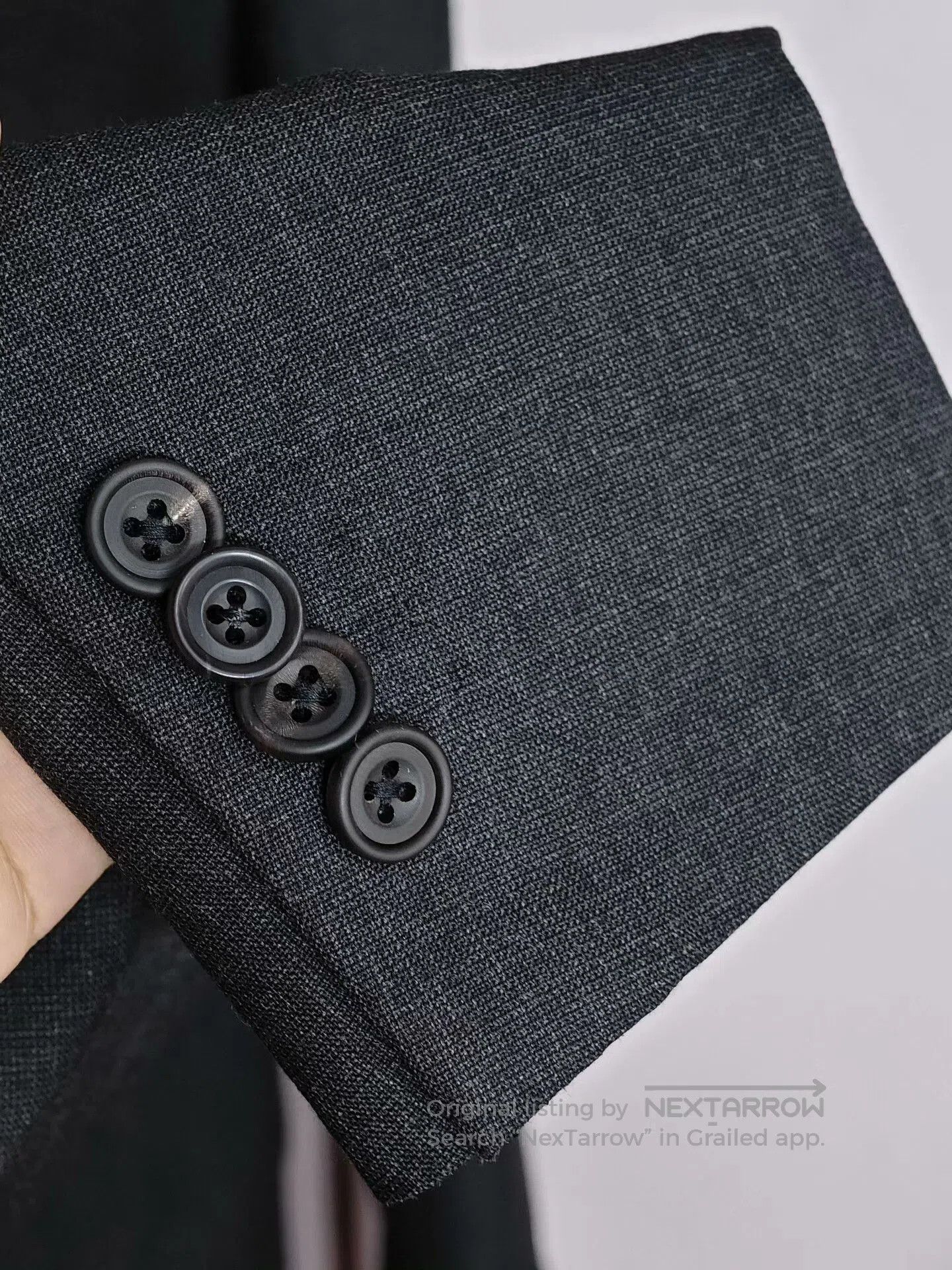 Holland & Sherry Holland Sherry Gray Wool Blazer. Size US S / EU 44-46 / 1 - 4 Thumbnail