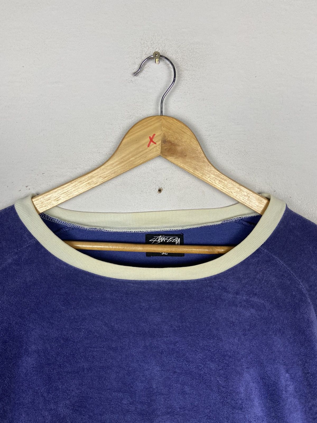 Stussy VINTAGE STUSSY VELVET SWEATSHIRT Size US XL / EU 56 / 4 - 2 Thumbnail