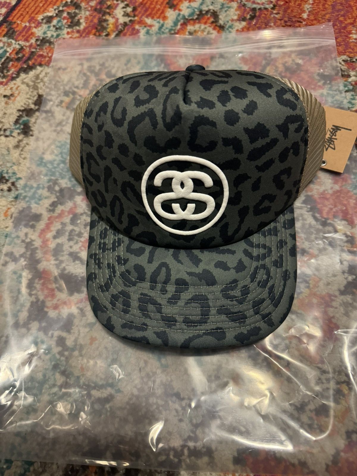 Stussy Stussy SS Link Trucker Cap Leopard | Grailed