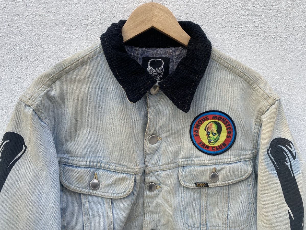 Japanese Brand Creature From The Living Denim Skeleton Jacket Size US L / EU 52-54 / 3 - 6 Thumbnail