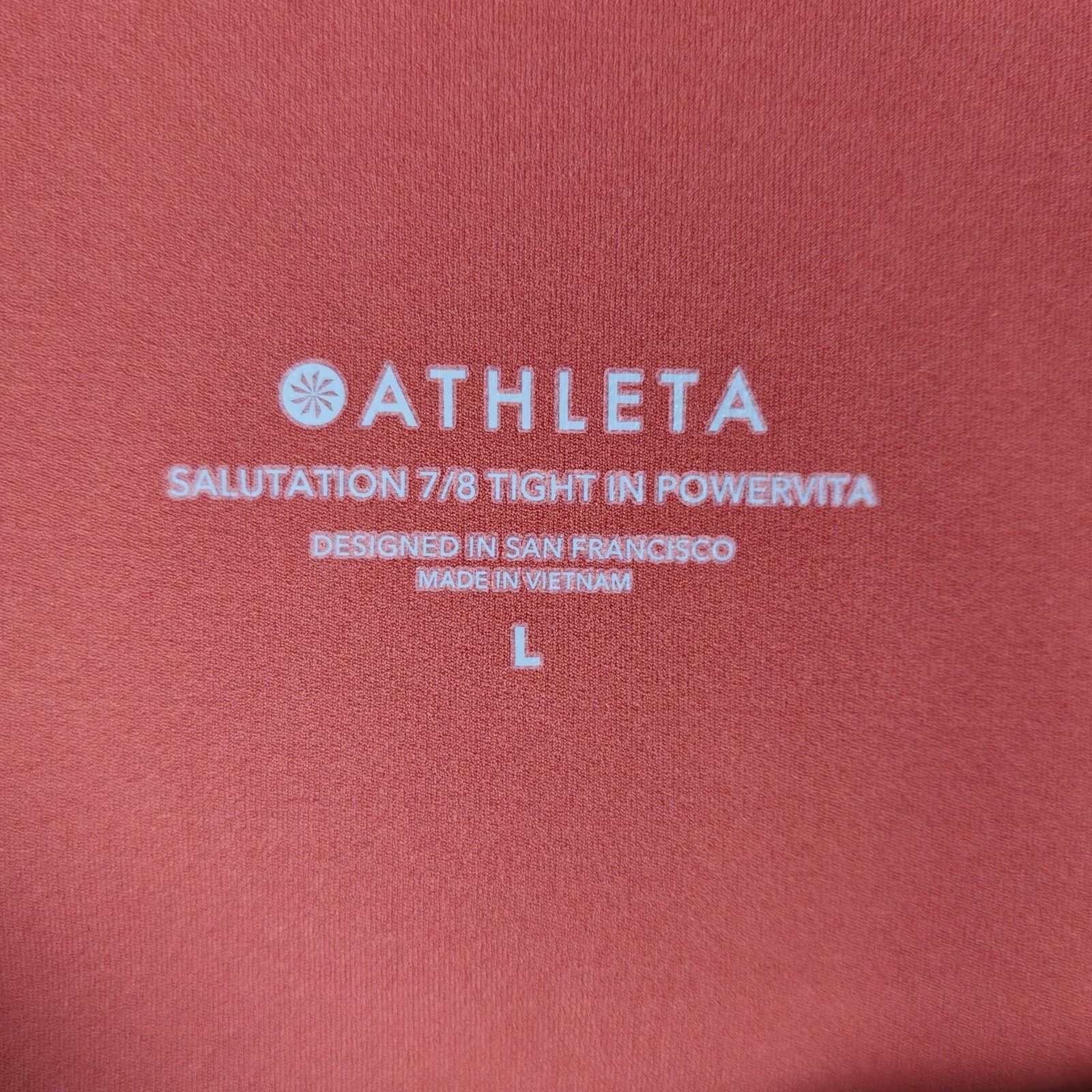 Athleta Athleta Large Salutation 7/8 Tight in Powervita Leggings Size 29" - 8 Thumbnail