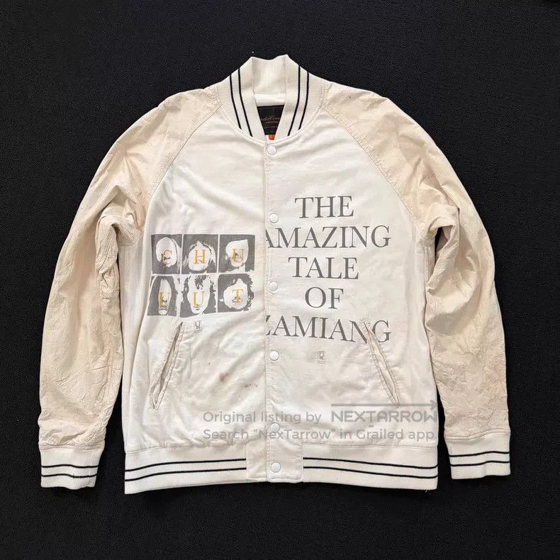 Undercover Undercover 06 SS T white cowhide baseball jacket Size US L / EU 52-54 / 3 - 1 Thumbnail