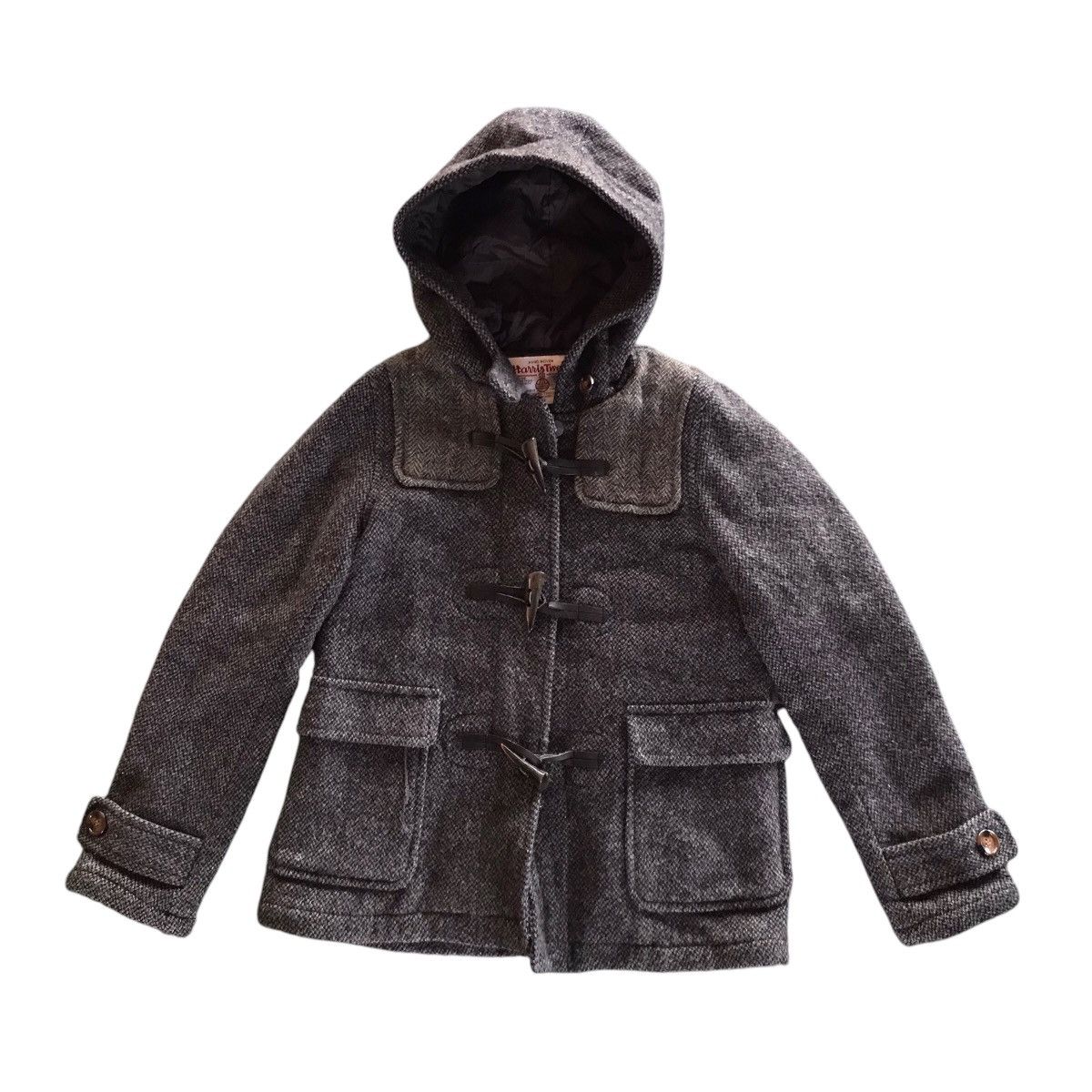 If Six Was Nine Vintage Harris Tweed Wool Duffer Jacket Size S / US 4 / IT 40 - 1 Thumbnail