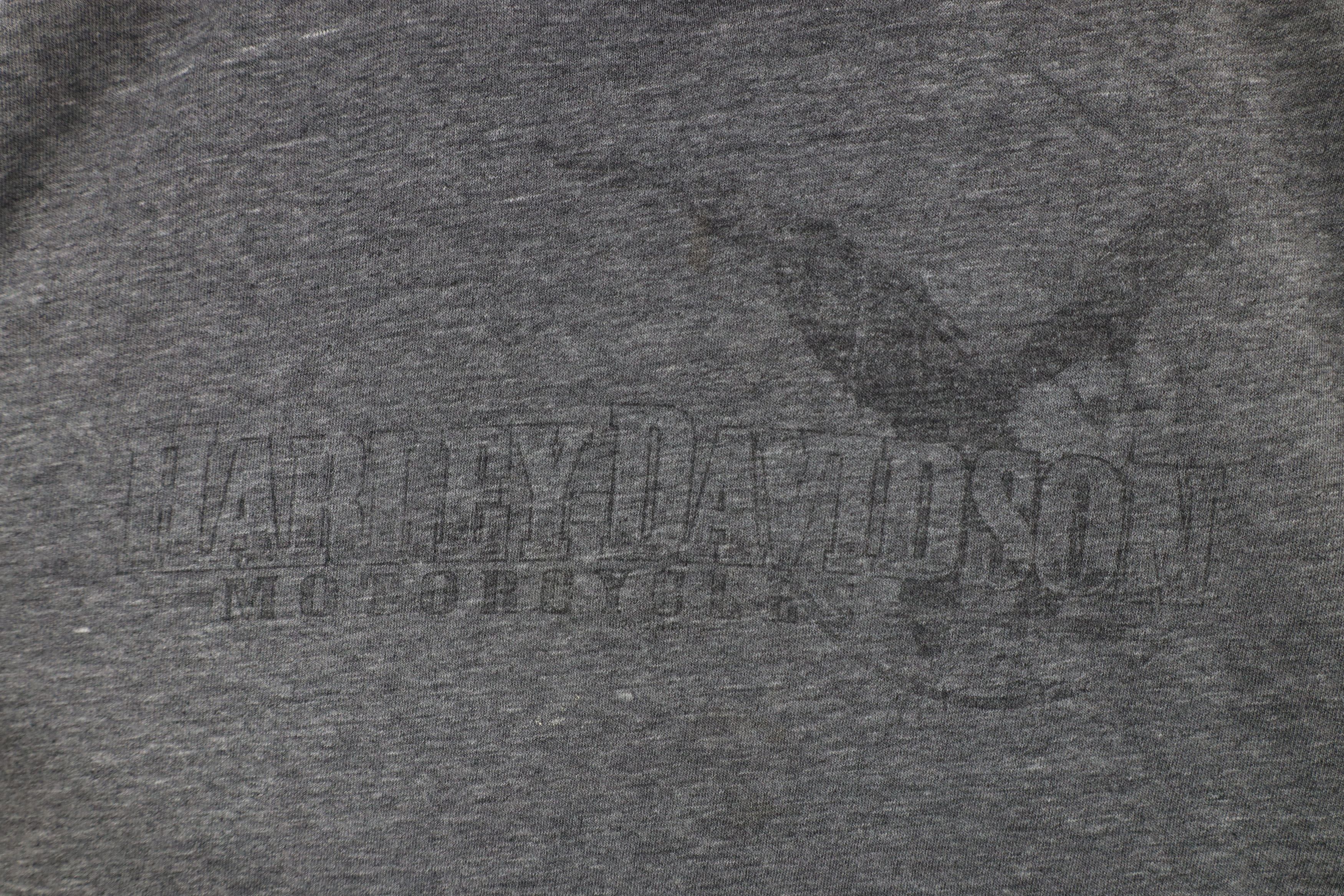 Harley Davidson × Vintage Vintage Harley Davidson Out Thin Soft T-Shirt Heather Gray Size US L / EU 52-54 / 3 - 4 Thumbnail