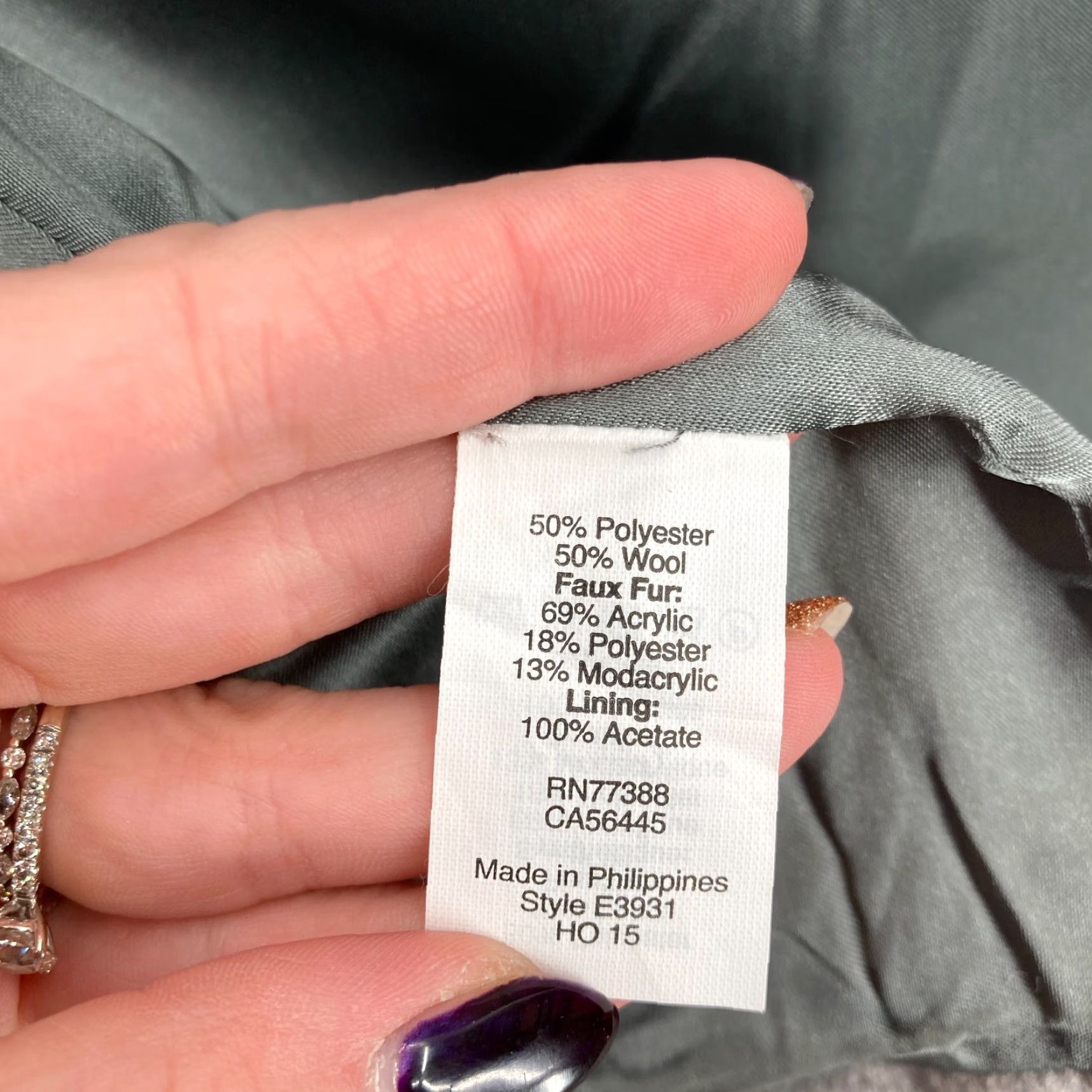J.Crew J.Crew Vail Parka Jacket Women's 4 Gray Wool Blend Faux Fur Trim Hooded Full Zip Size S / US 4 / IT 40 - 6 Thumbnail