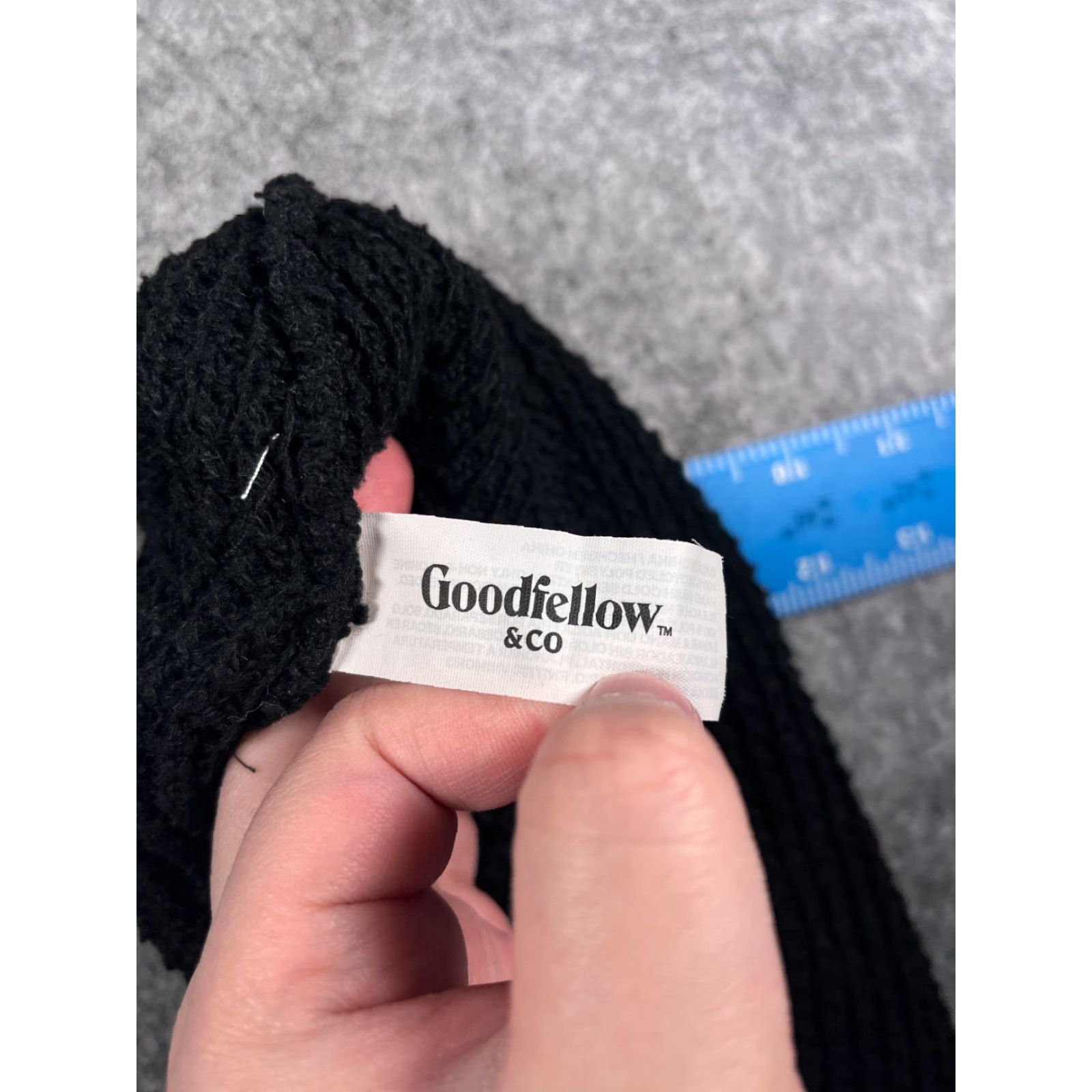 Vintage Goodfellow & Co Beanie Womens One Size Black Knit 100% Polyester Ski Toque Size ONE SIZE - 6 Thumbnail
