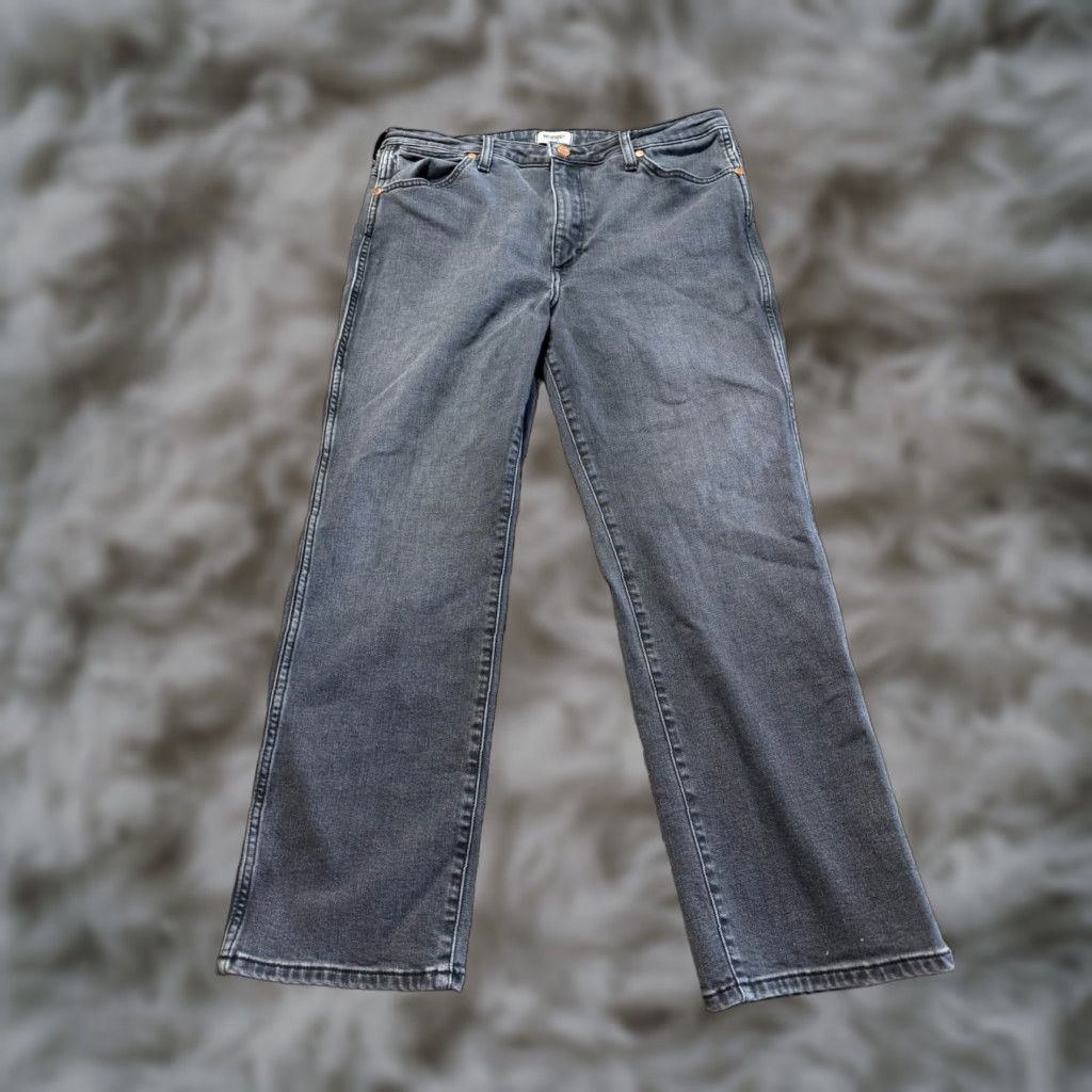 Wrangler Wrangler Jeans Men 32 Gray Denim Straight High Rise 32X27 Wrangler Wild West Jeans Men 32 Gray Denim 27 Inseam Straight Flex Size US 32 / EU 48 - 1 Thumbnail
