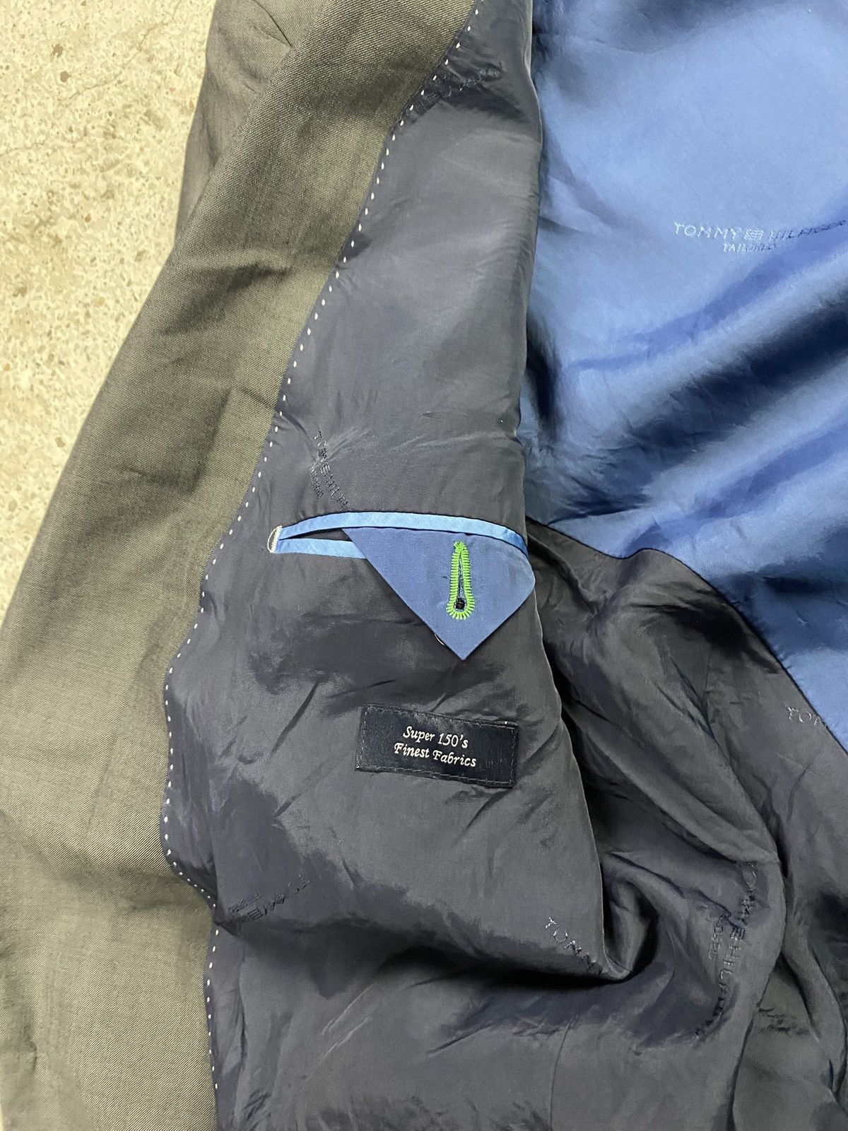 Tommy hilfiger suit grey old money classy