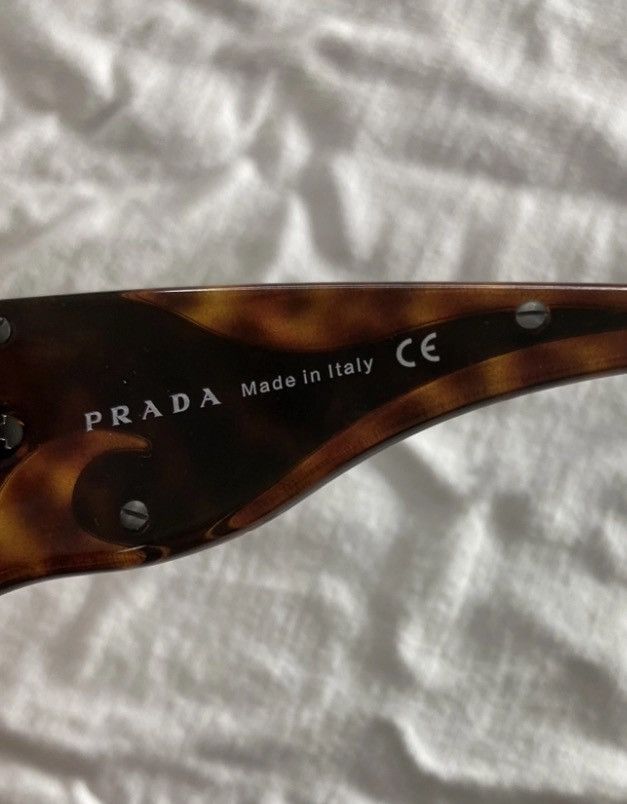 Prada × Vintage PRADA Sunglasses Flame 2004 Star Sport Metal Shield Wrap Size ONE SIZE - 7 Thumbnail