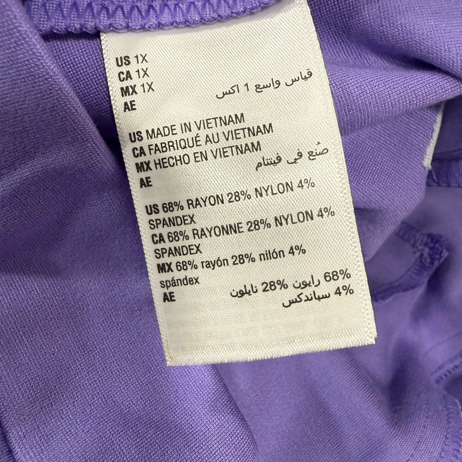 Macys On 34th Macys Women’s Pants sz 1X Purple NEW #G552 Size 39" - 6 Thumbnail