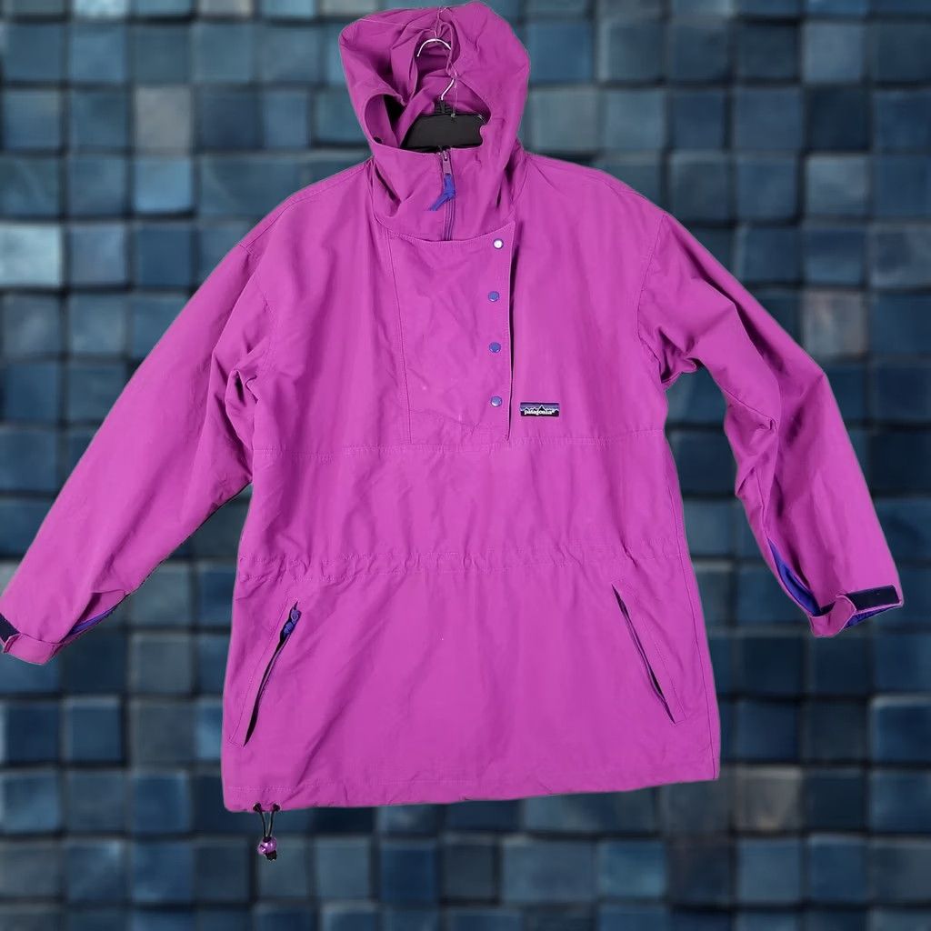 Patagonia VINTAGE Patagonia Women's Jacket Long Parka Purple 1988 Size 10 Bonds Hong Kong Marks Size L / US 10 / IT 46 - 1 Thumbnail