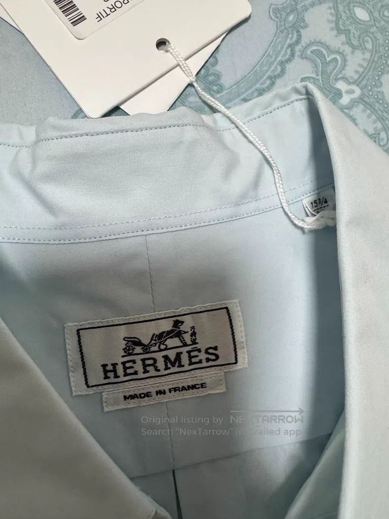Hermes Hermes size 40 Jacket Shirt with Short Sleeves, Pocket on C Size US XXS / EU 40 - 6 Thumbnail