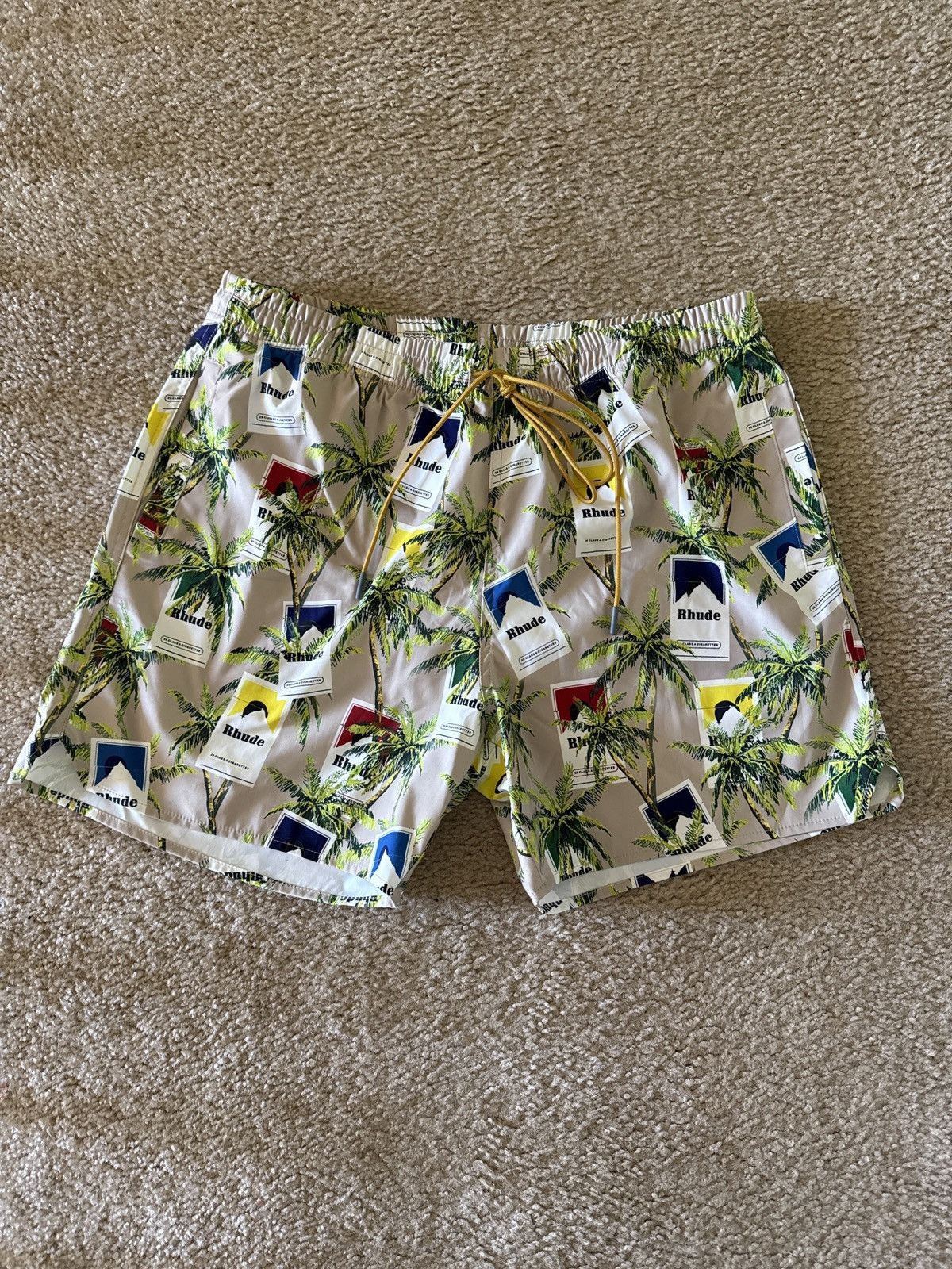 Rhude RHUDE Men's Cigarette Cases Drawstring Shorts XL Size US 38 / EU 54 - 11 Thumbnail