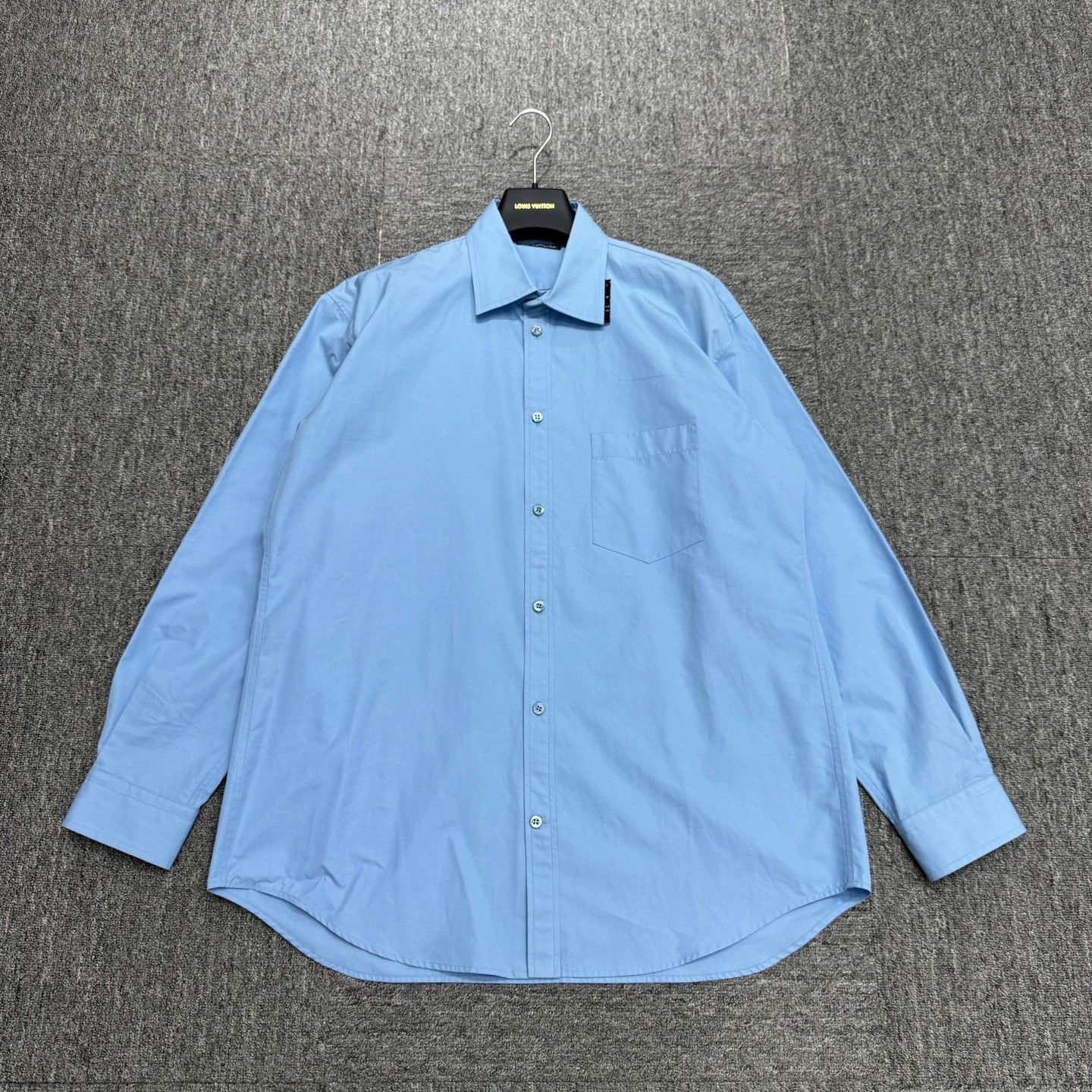 Balenciaga Blue Long Sleeve Button-Up Shirt Size US S / EU 44-46 / 1 - 1 Thumbnail