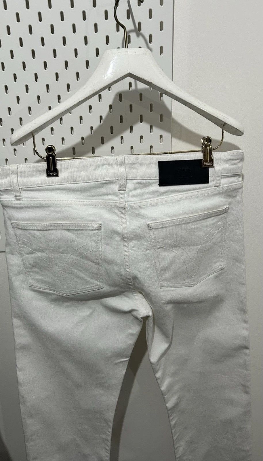 AMI AMI Paris Alexandre Mattiussi Slim Fit White Jeans Size 34 Size US 34 / EU 50 - 5 Thumbnail