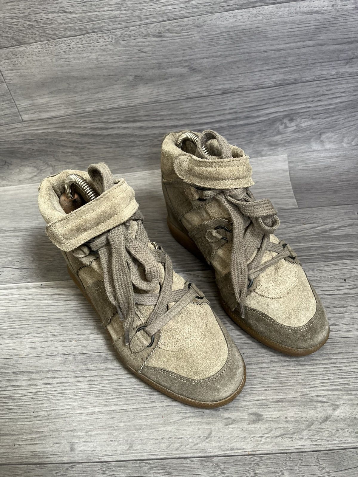 Isabel Marant Isabel marant bobby suede wedge sneakers sz 38 Size US 8 / IT 38 - 7 Thumbnail