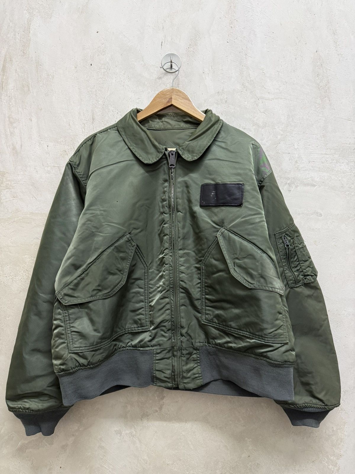 Alpha Industries Vintage 90s Alpha Industries CWU-45/P Bomber Jacket Size US XL / EU 56 / 4 - 2 Thumbnail
