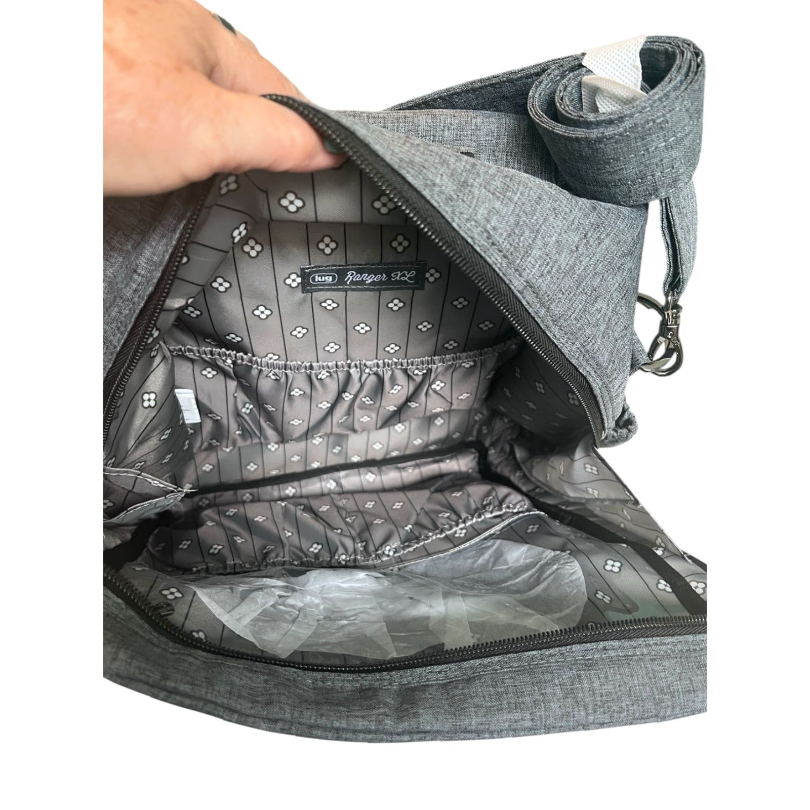 Vintage LUG Ranger XL 2 Crossbody Bag Gray Quilted NWT Size ONE SIZE - 7 Thumbnail