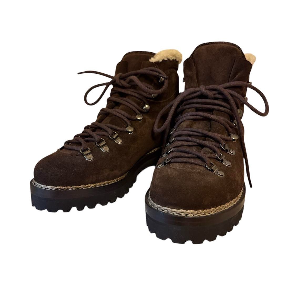 Ralph Lauren Purple Label Ralph Lauren Purple Label Suede x Boa Boots Brown 8 Size US 8 / EU 41 - 3 Thumbnail