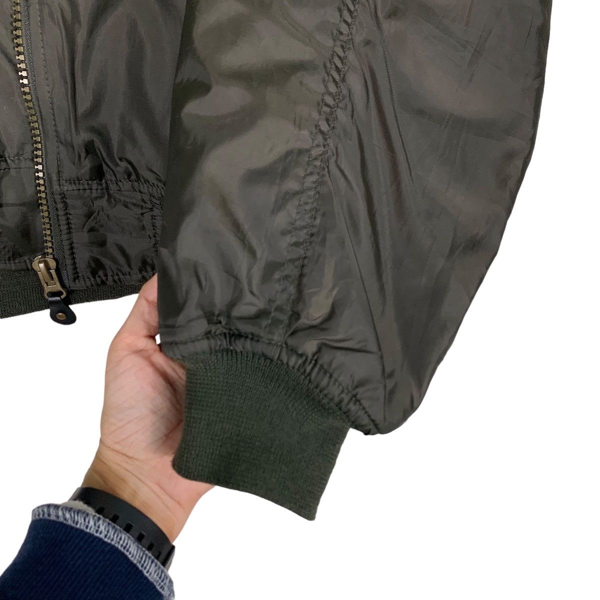 Japanese Brand Vintage Ma1 Black Bomber Jacket #0484-C22 Size US M / EU 48-50 / 2 - 13 Thumbnail