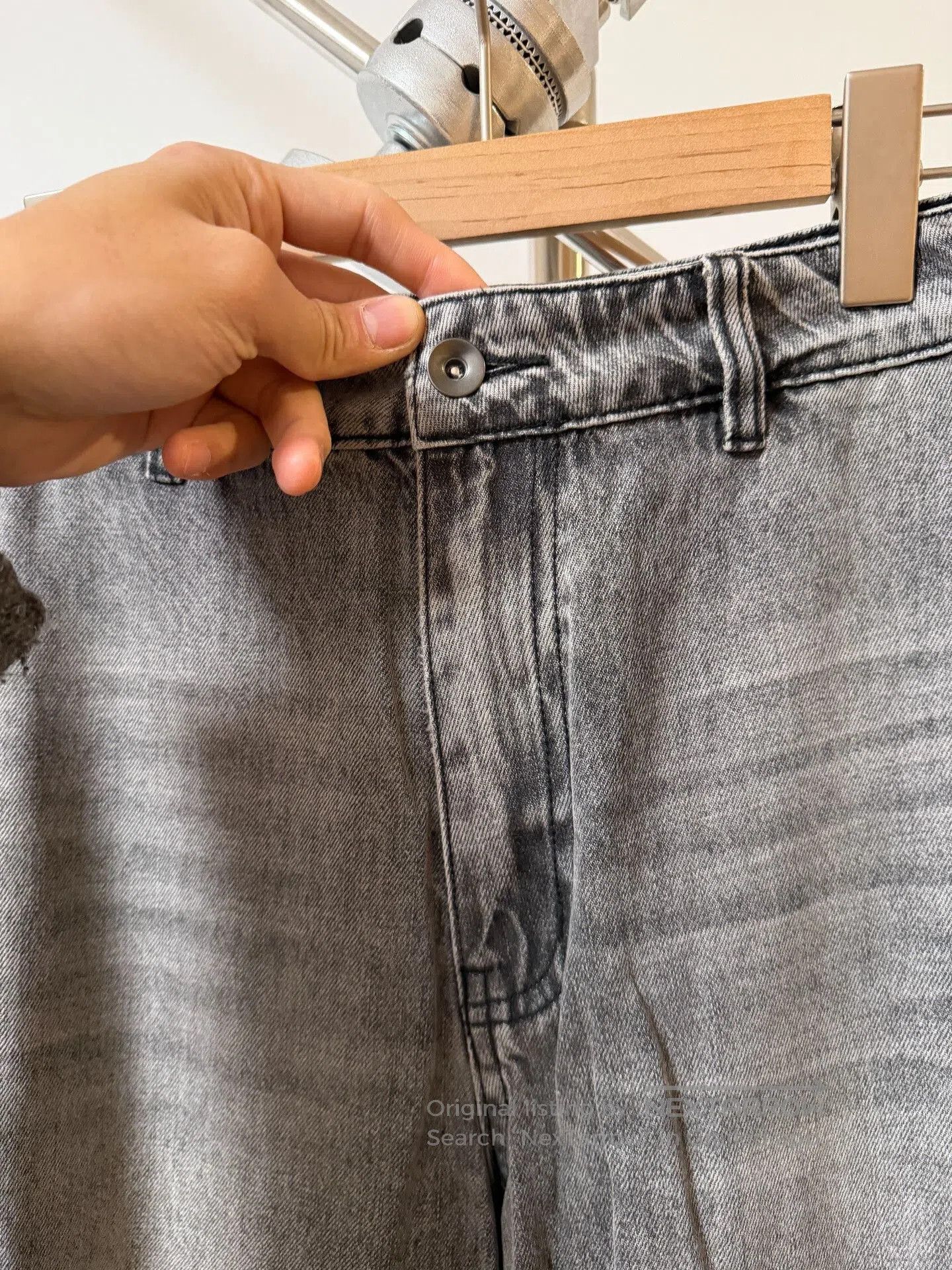Life is Good LIFEPEDIA Washed Gray Distressed Jeans. Size US 30 / EU 46 - 4 Thumbnail