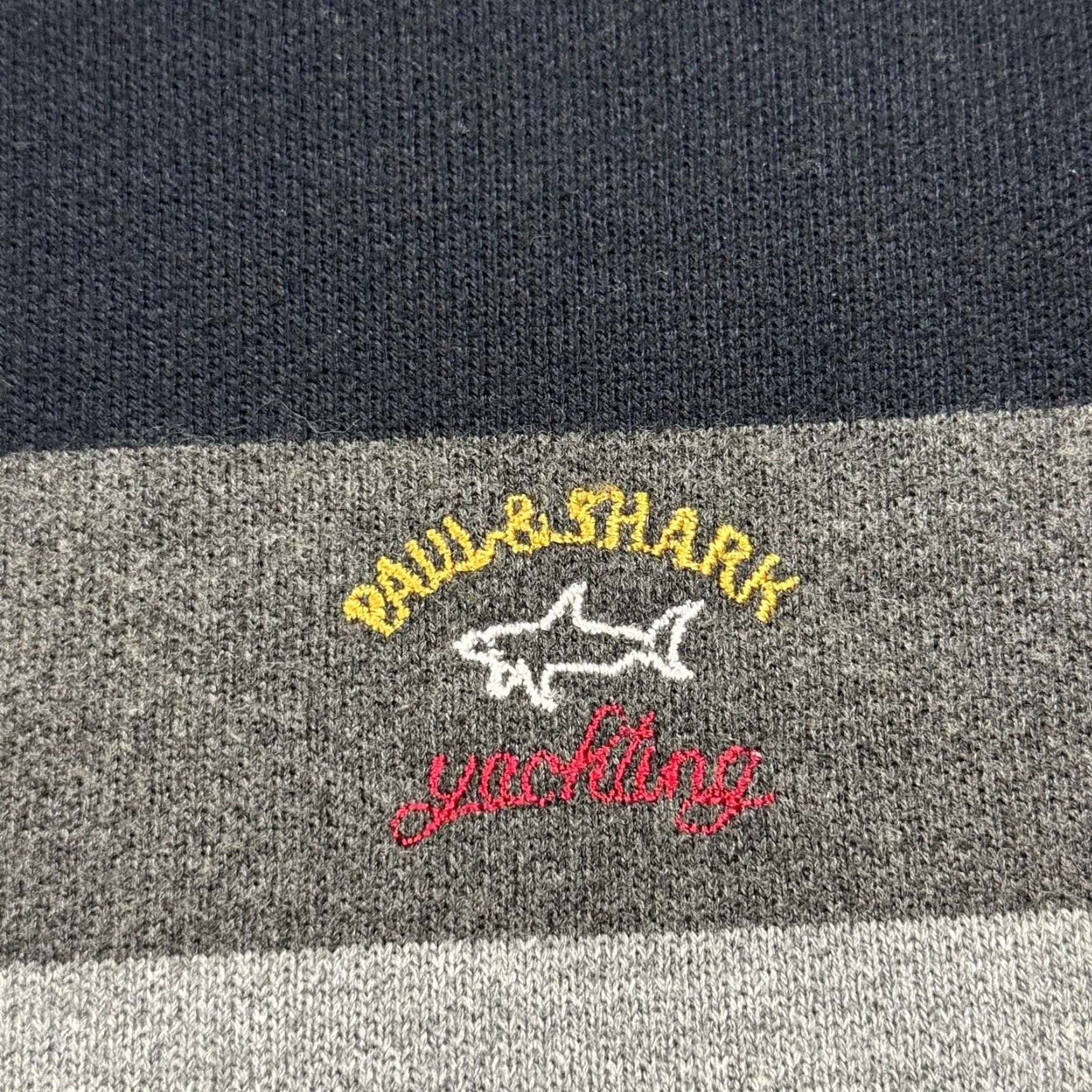 Paul & Shark PAUL & SHARK YACHTING Button-Up Polo Shirt L/S Striped Knit Fleece XL Multicolor Men’s Regular Classic, Italian Made Size US XL / EU 56 / 4 - 6 Thumbnail