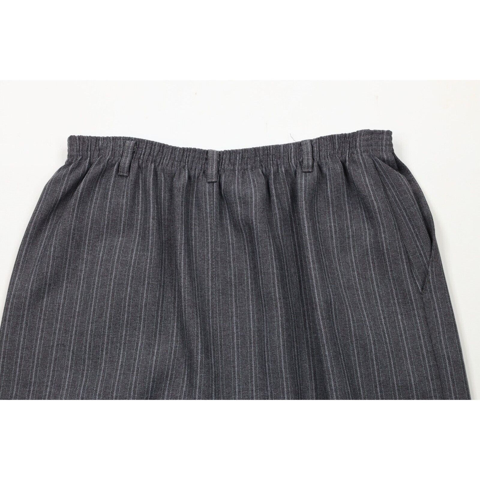 Vintage Vintage 90s Streetwear Striped Herringbone Knit Skirt Size 38" / US 16 / IT 52 - 8 Thumbnail